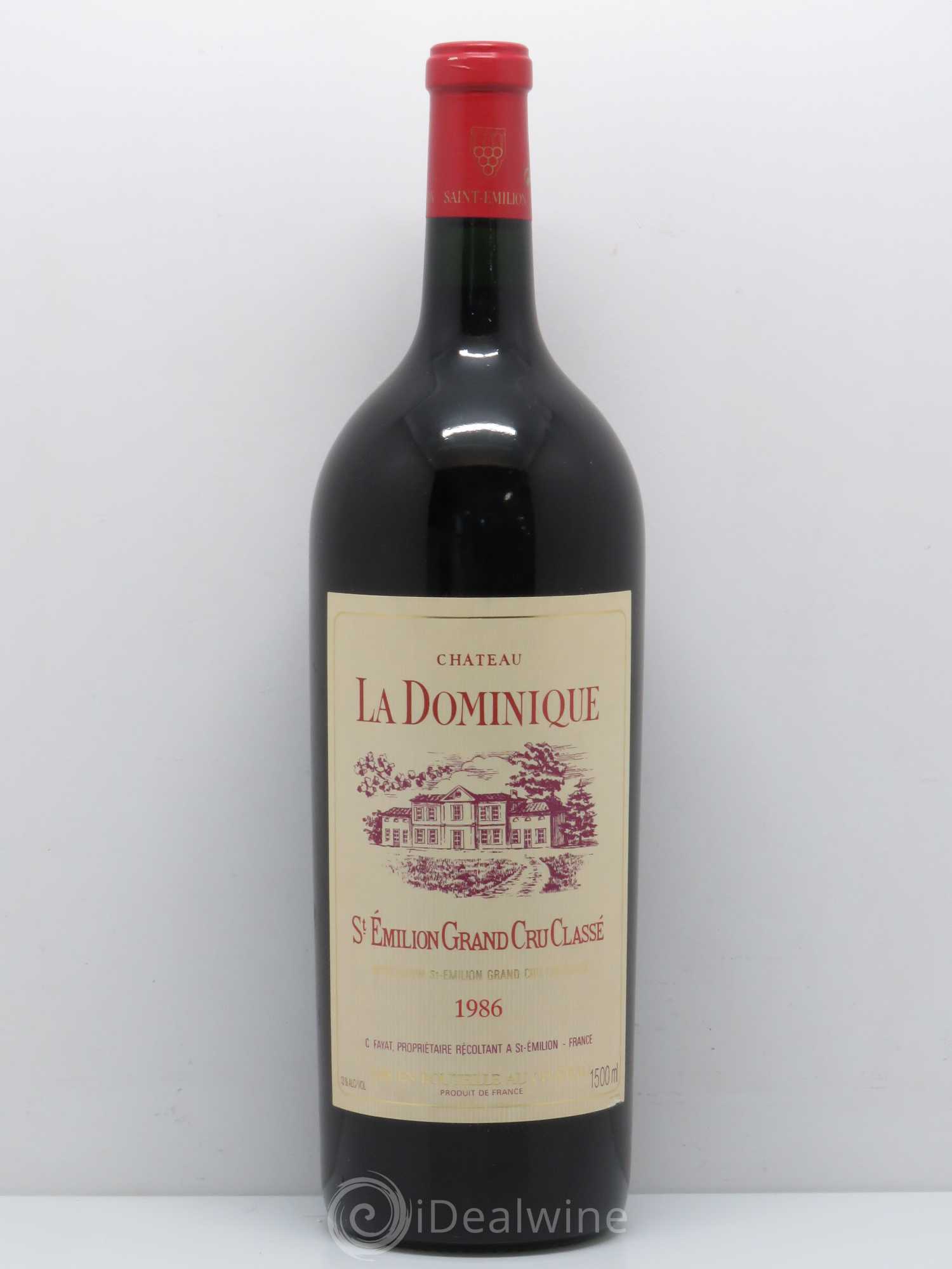 Château la Dominique Grand Cru Classé 1986 - Lot de 1 magnum - 0