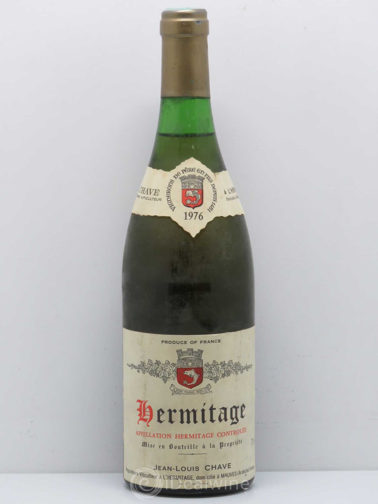 Hermitage Jean-Louis Chave 1976 - Lot de 1 bouteille - 0