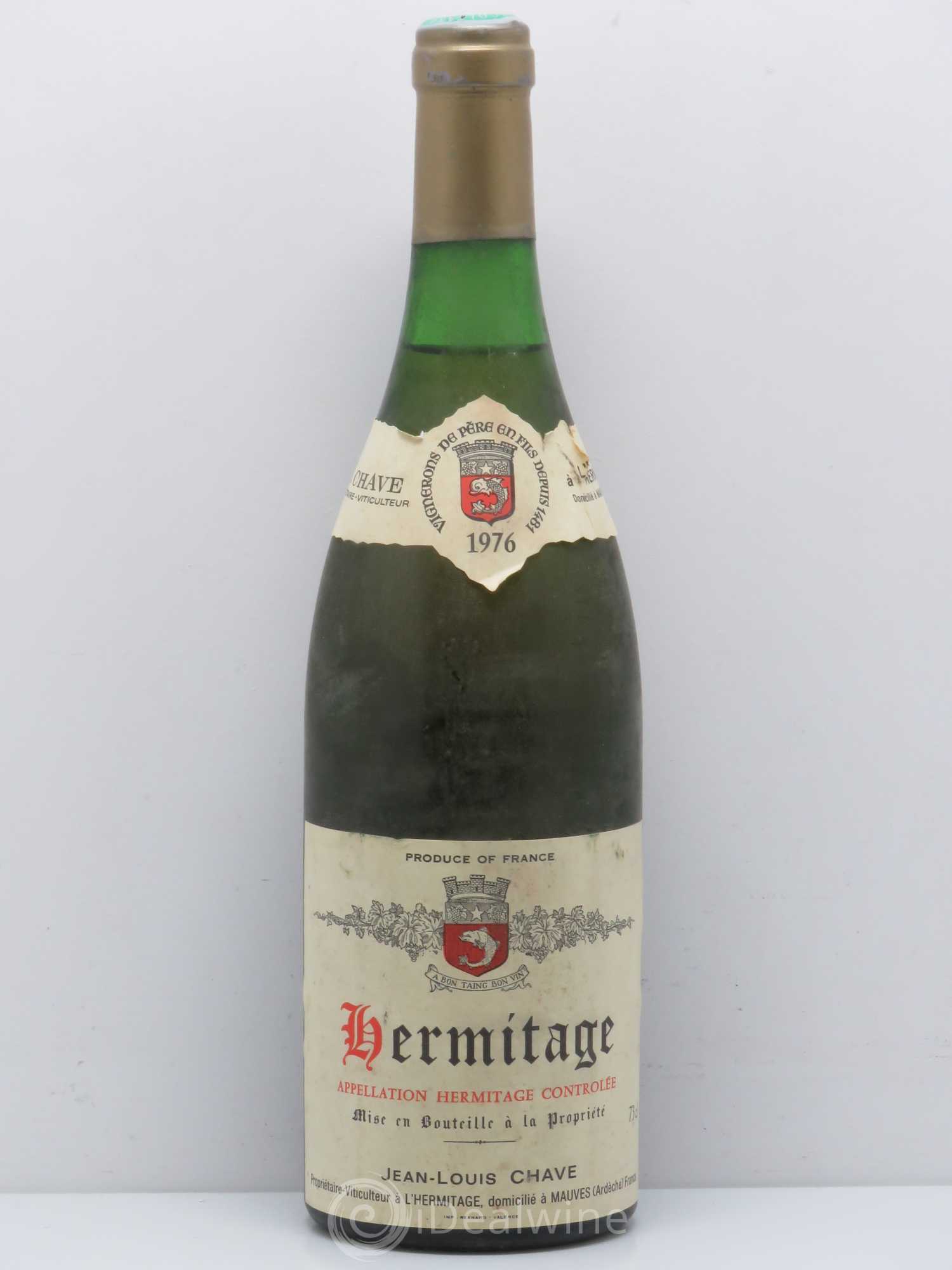 Hermitage Jean-Louis Chave 1976 - Lot de 1 bouteille - 0