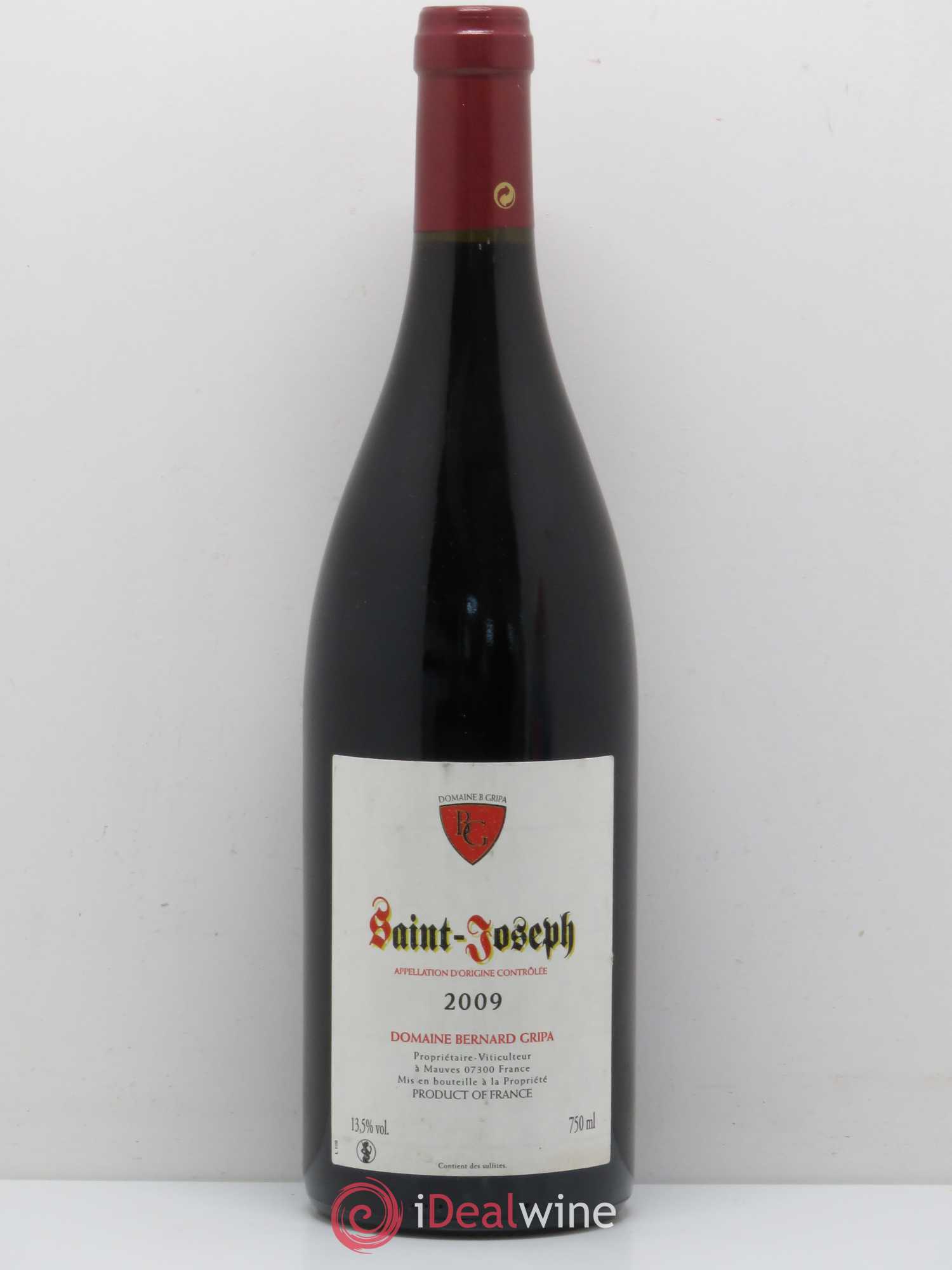 Saint-Joseph Bernard Gripa (Domaine) 2009 - Lot de 1 bouteille - 0
