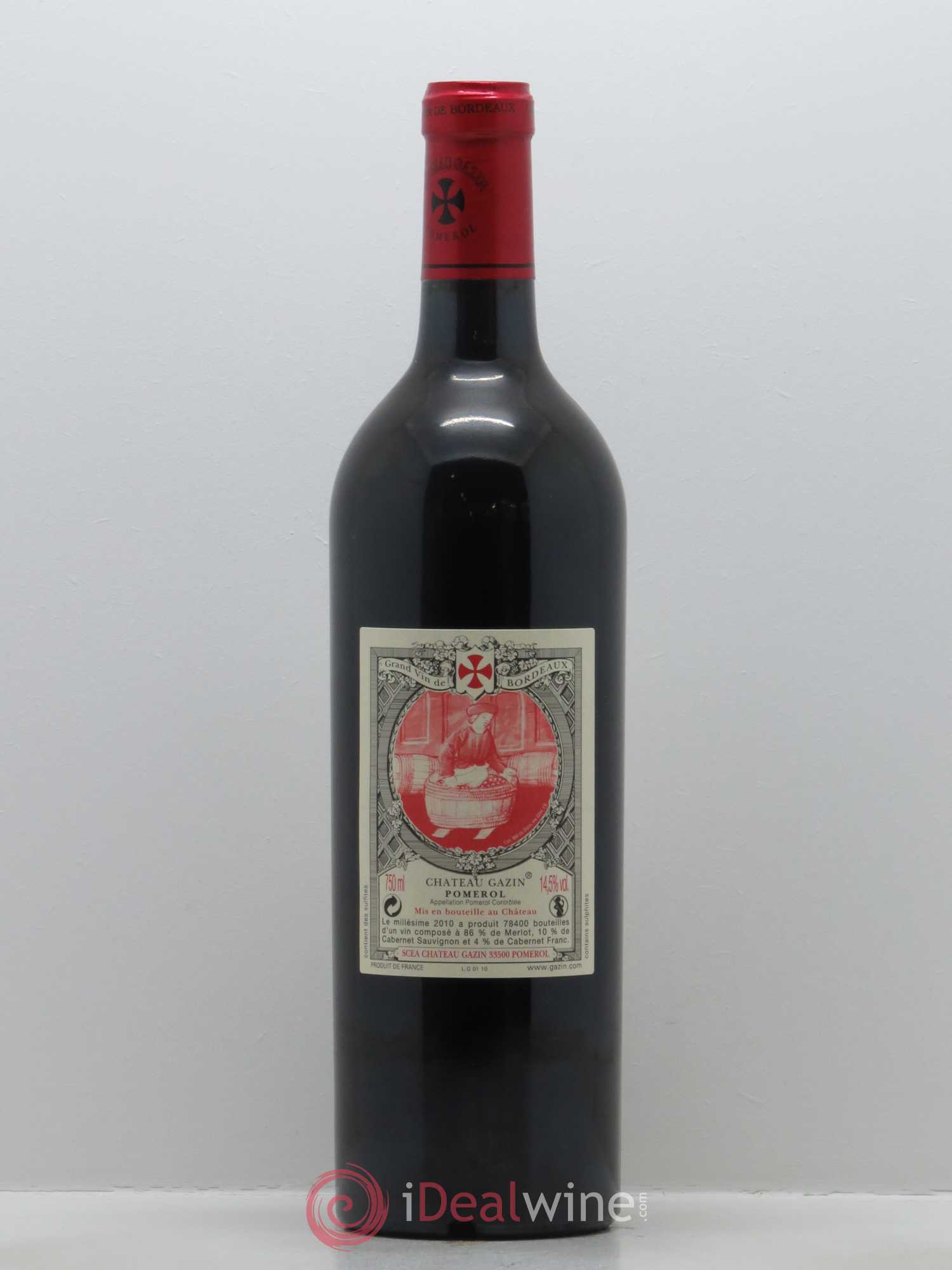 Château Gazin 2010 - Lot of 1 bottle - 1