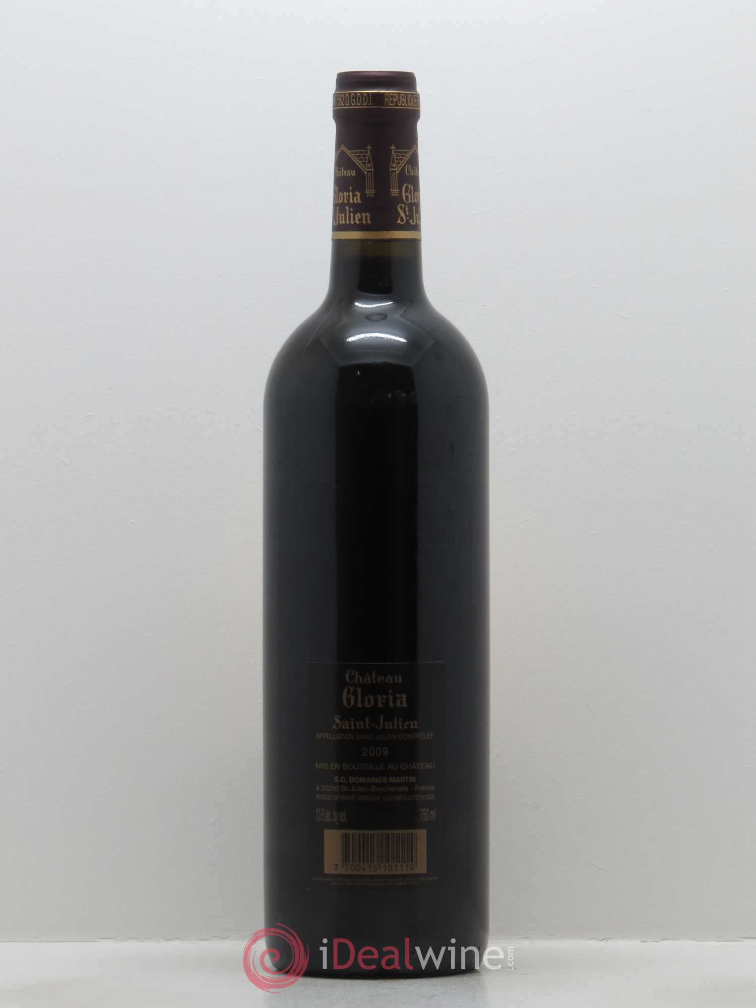 Château Gloria 2009 - Lot de 1 bouteille - 1