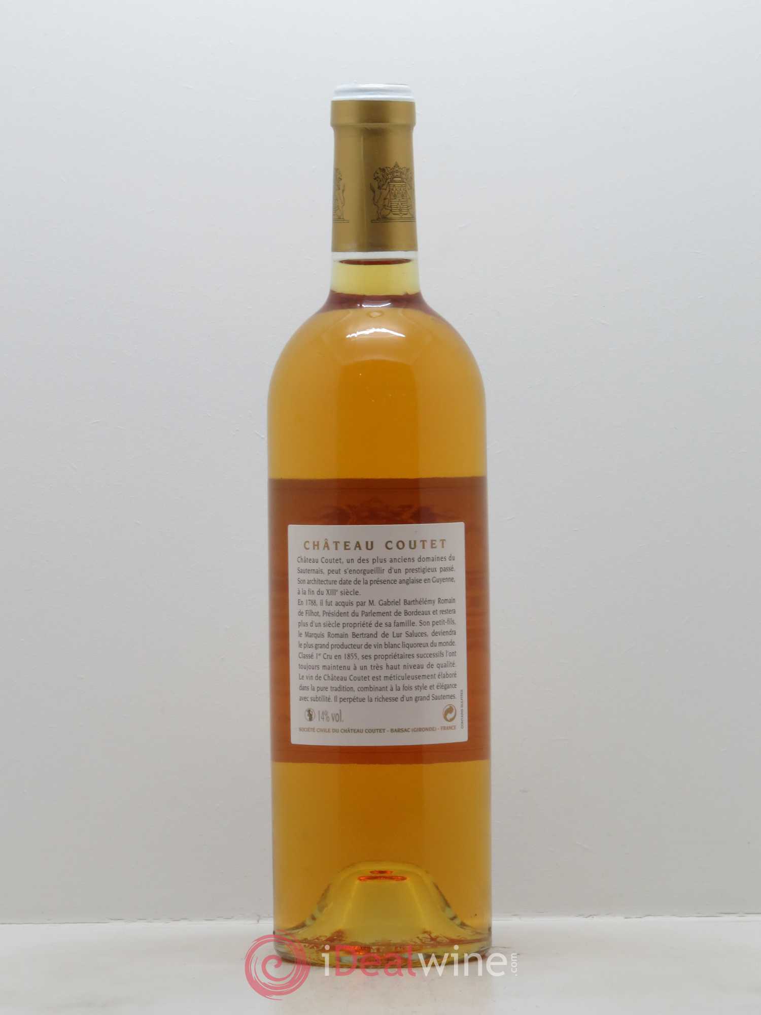 Château Coutet 1er Grand Cru Classé 2005 - Lotto di 1 bottiglia - 1