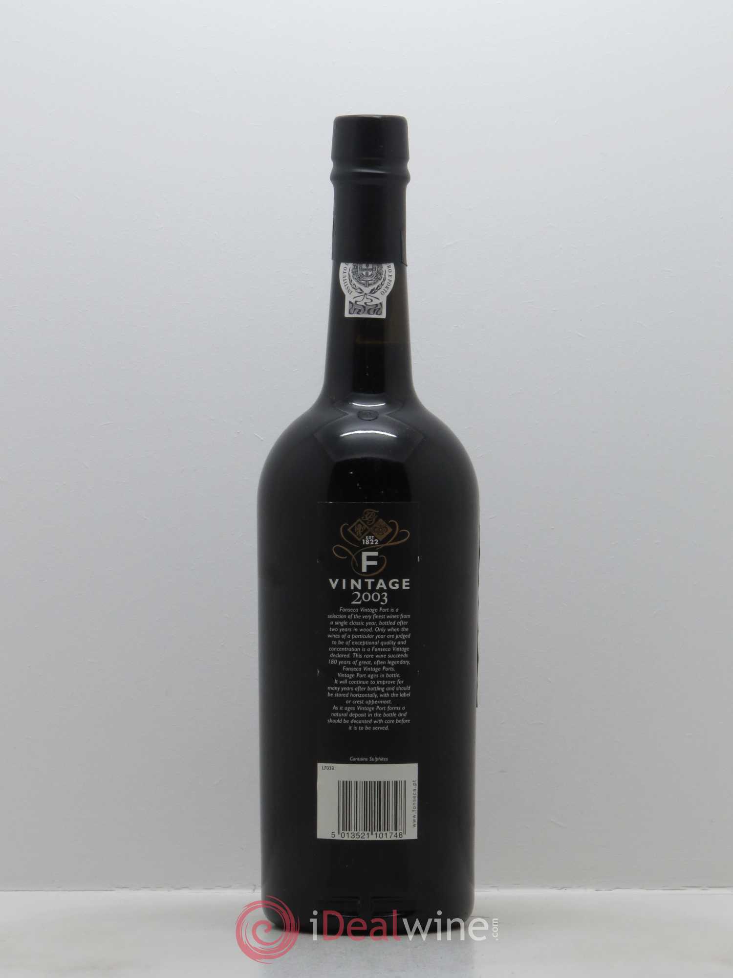 Porto Fonseca Vintage 2003 - Lot de 1 bouteille - 1