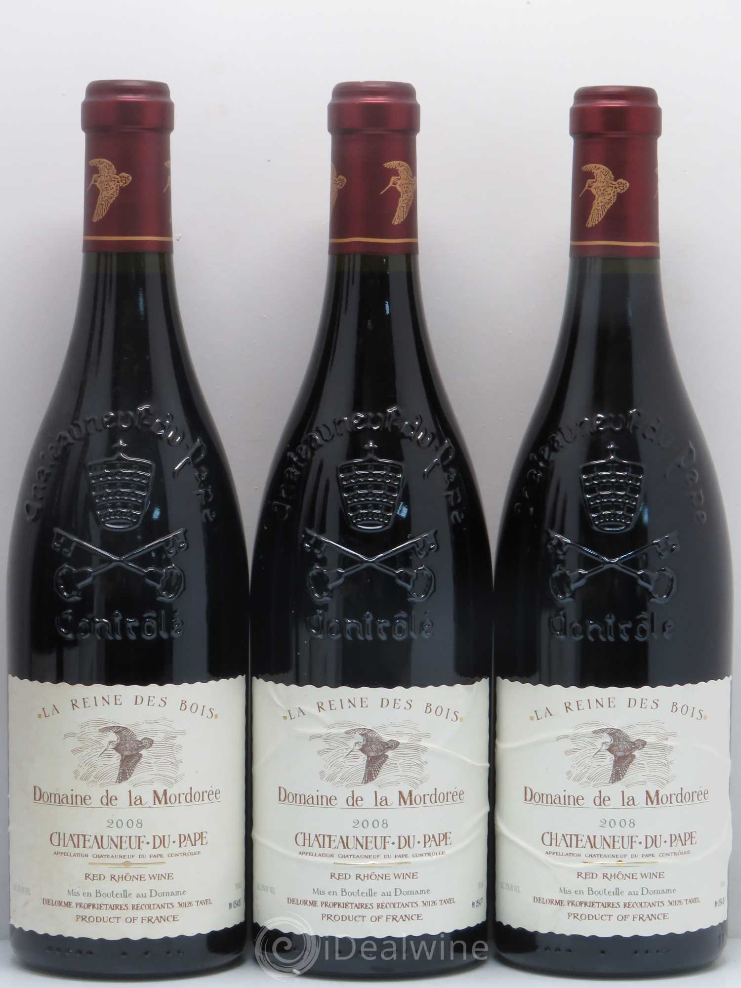 Châteauneuf-du-Pape  Cuvée de la Reine des Bois La Mordorée (Domaine de) 2008 - Lot de 6 bouteilles - 1