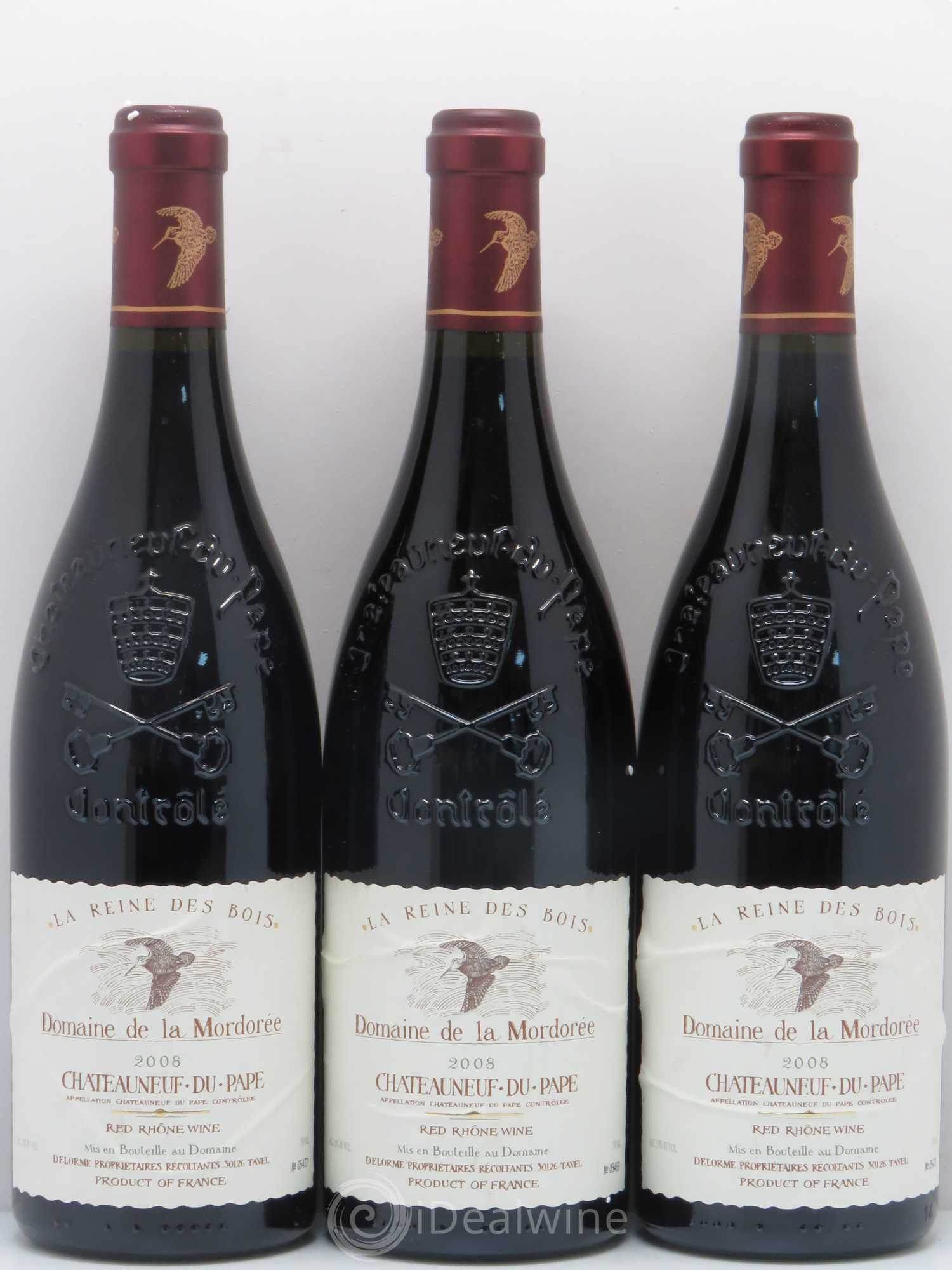 Châteauneuf-du-Pape  Cuvée de la Reine des Bois La Mordorée (Domaine de) 2008 - Lot de 6 bouteilles - 2