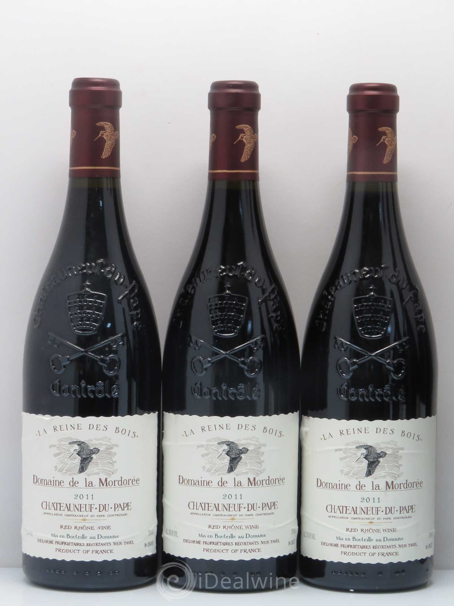 Châteauneuf-du-Pape  Cuvée de la Reine des Bois La Mordorée (Domaine de) 2011 - Lot de 6 bouteilles - 1