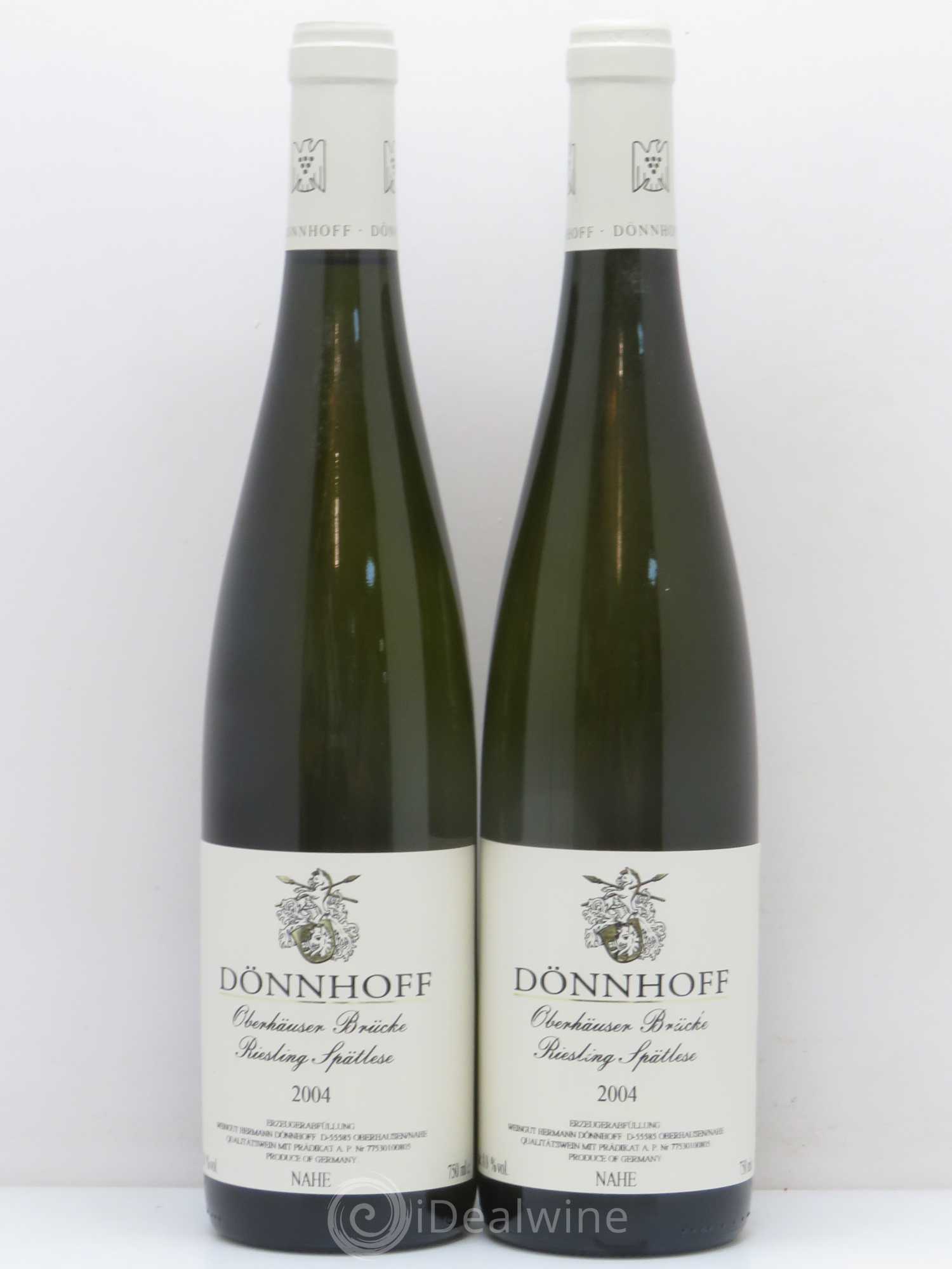 Riesling Hermann Donnhoff Oberhauser Brucke Spatlese 2004 - Posten von 2 Flaschen - 0