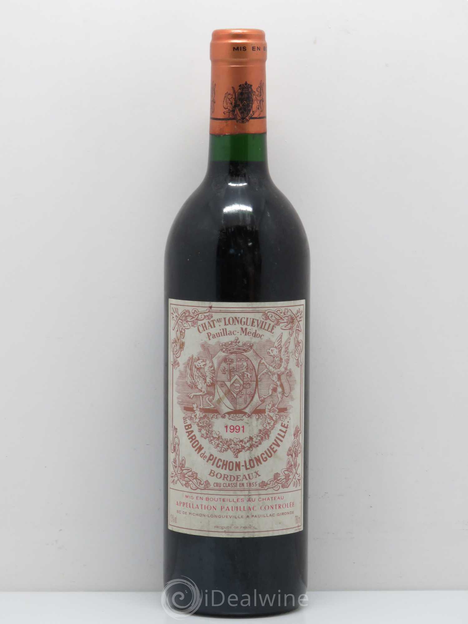 Pichon Longueville Baron 2ème Grand Cru Classé 1991 - Lot de 1 bouteille - 0