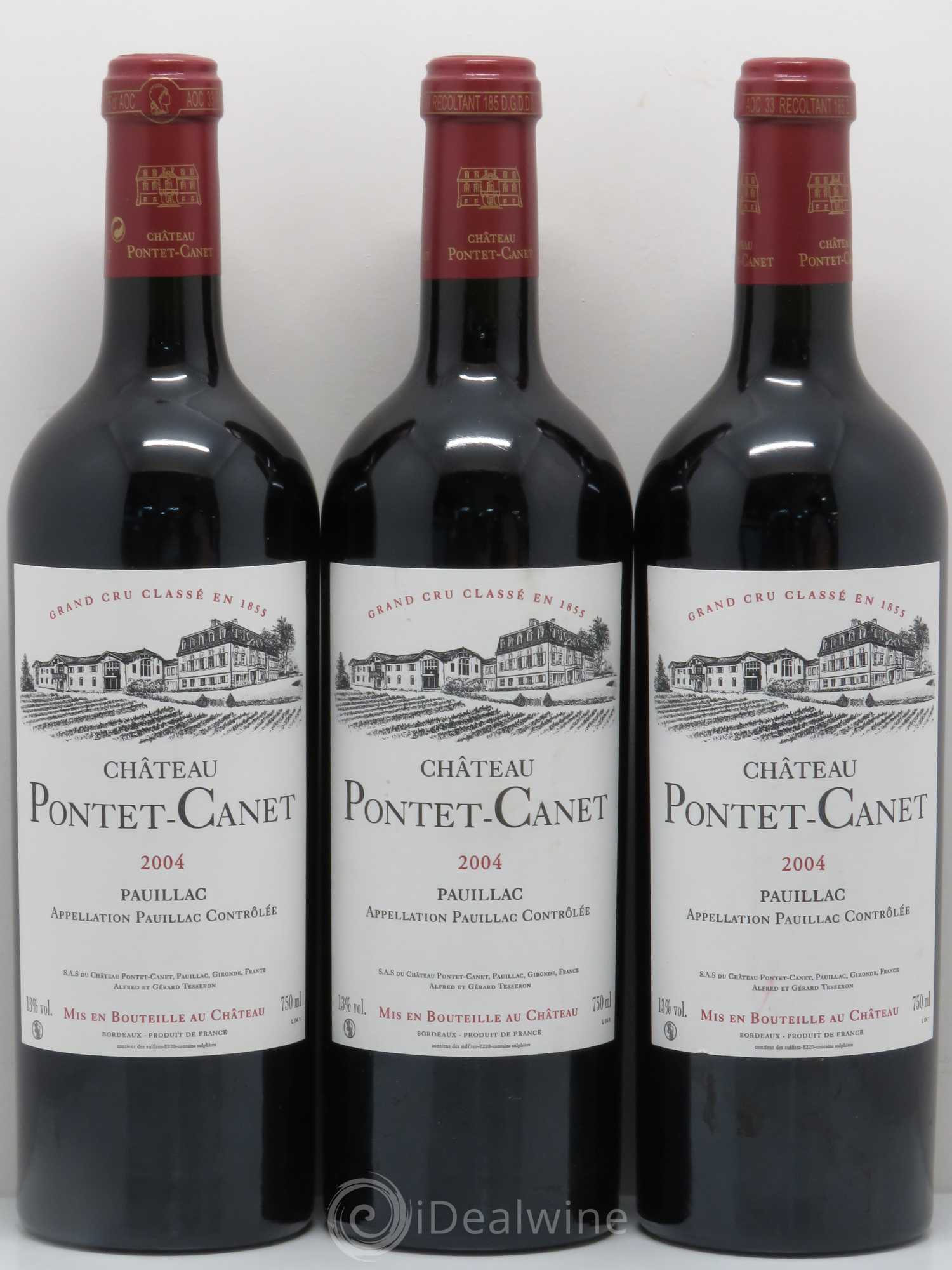 Château Pontet Canet 5ème Grand Cru Classé 2004 - Lot de 6 bouteilles - 2