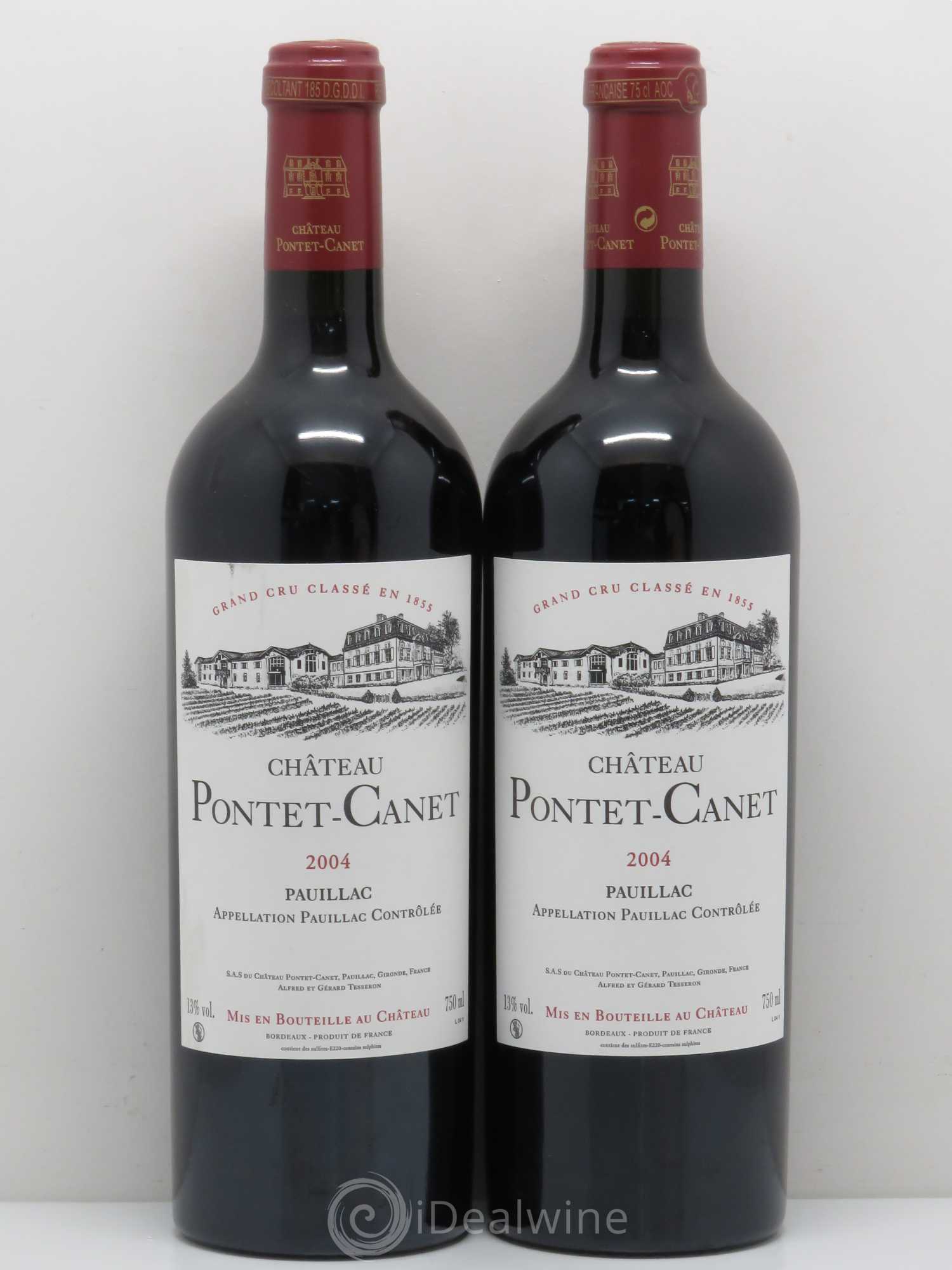 Château Pontet Canet 5ème Grand Cru Classé 2004 - Lot de 5 bouteilles - 2
