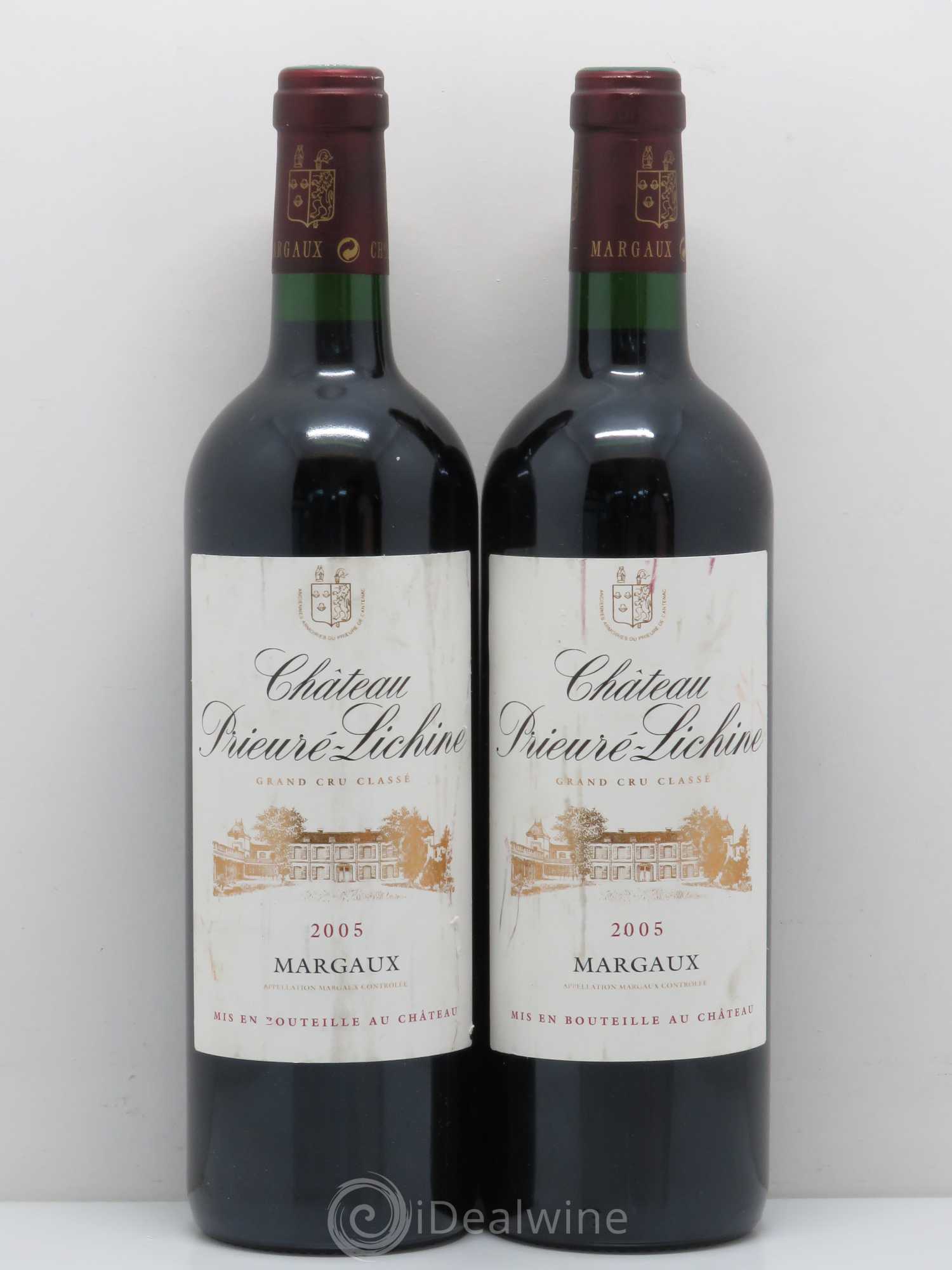 Château Prieuré Lichine 4ème Grand Cru Classé 2005 - Lot de 2 bouteilles - 0
