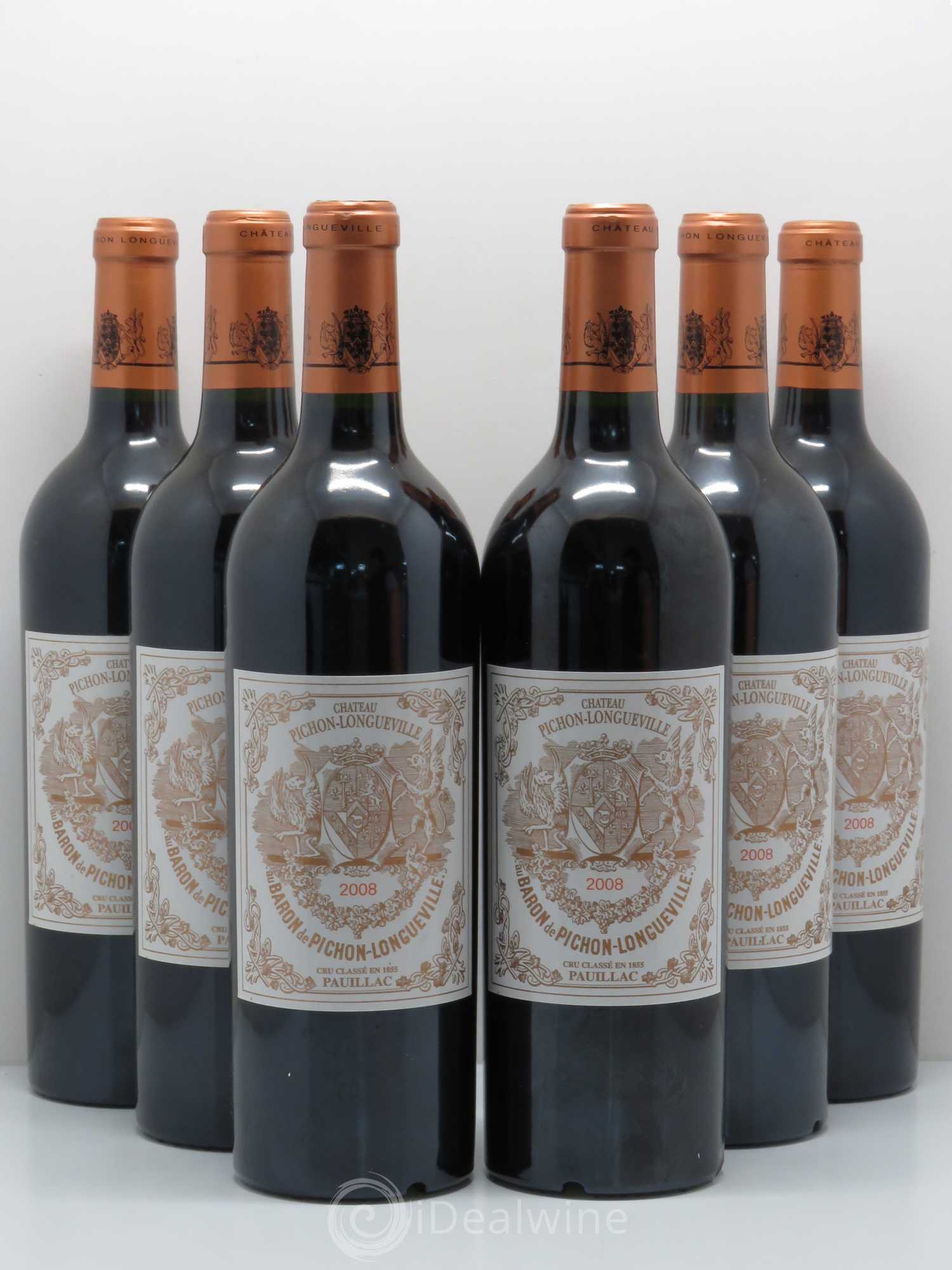 Pichon Longueville Baron 2ème Grand Cru Classé 2008 - Lot de 6 bouteilles - 0