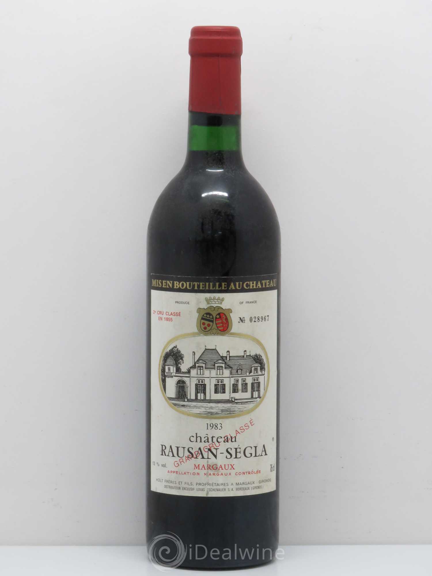 Château Rauzan Ségla Grand Cru Classé 1983 - Lot de 1 bouteille - 0
