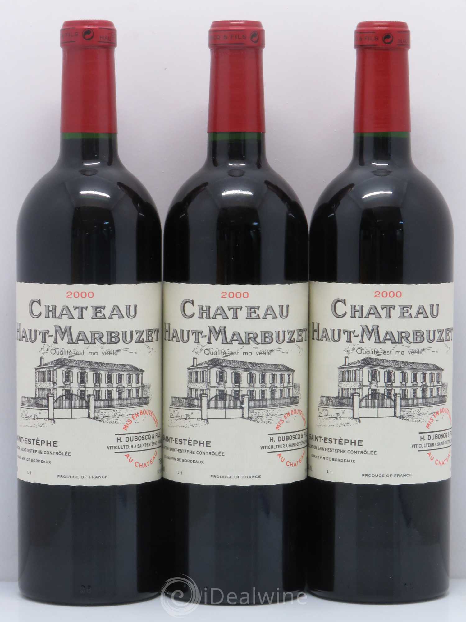 Château Haut Marbuzet 2000 - Lot de 6 bouteilles - 2