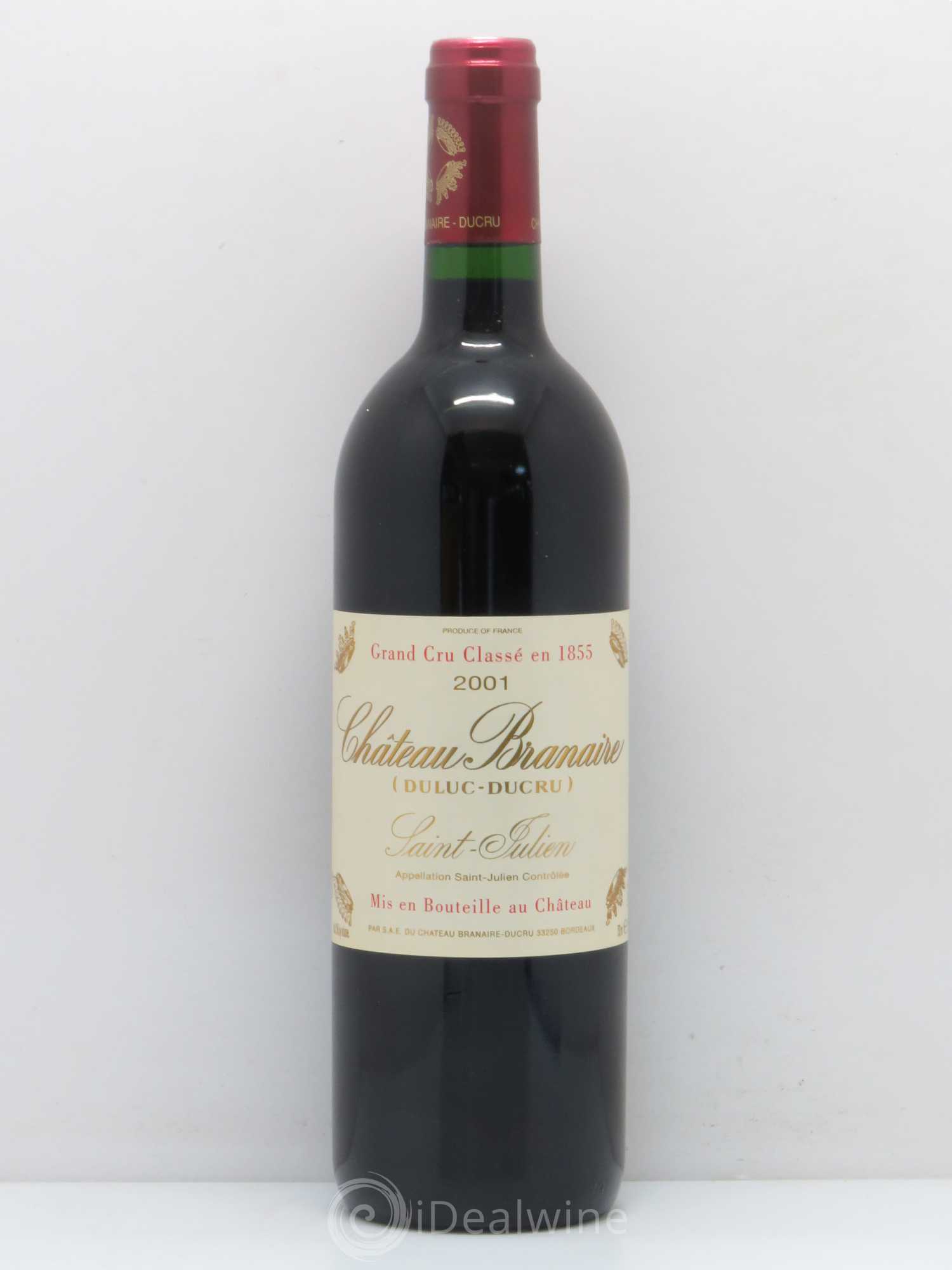 Château Branaire Ducru 4ème Grand Cru Classé 2001 - Posten von 1 Flasche - 0
