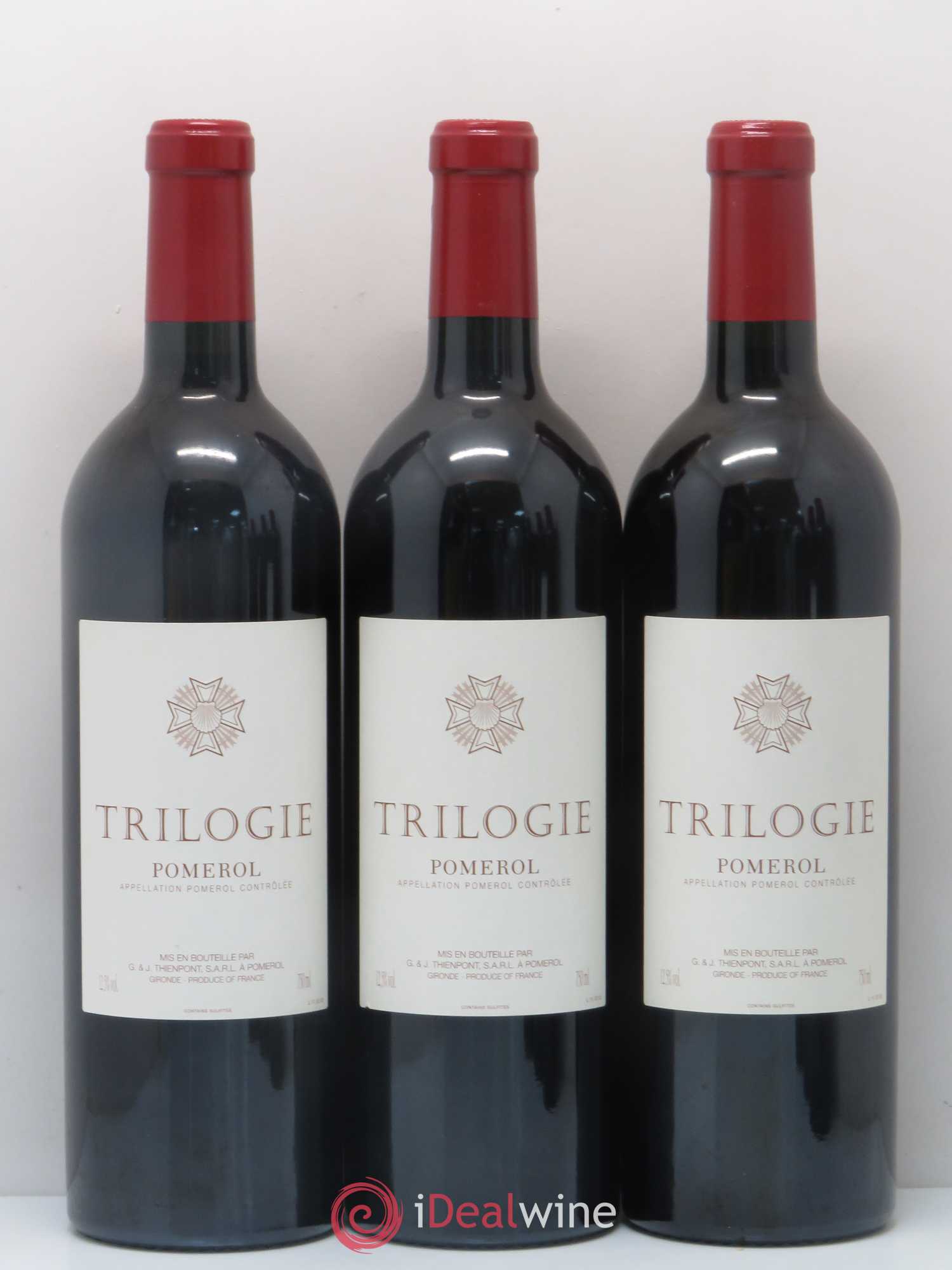 Pomerol Trilogie (G&J. Thienpont) L 11 12 13 - Lot de 6 bouteilles - 1