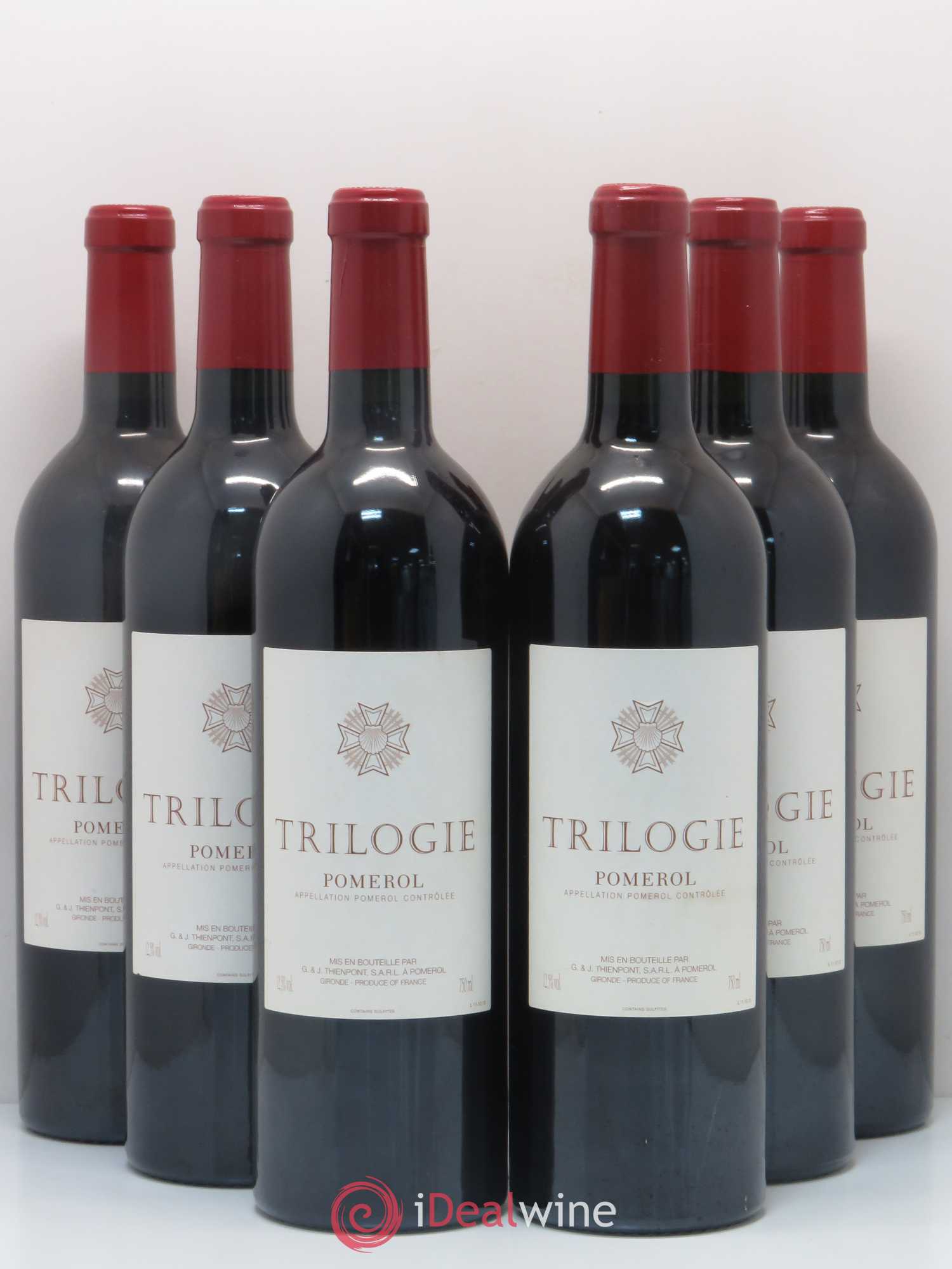 Pomerol Trilogie (G&J. Thienpont) L 11 12 13 - Lot de 6 bouteilles - 0