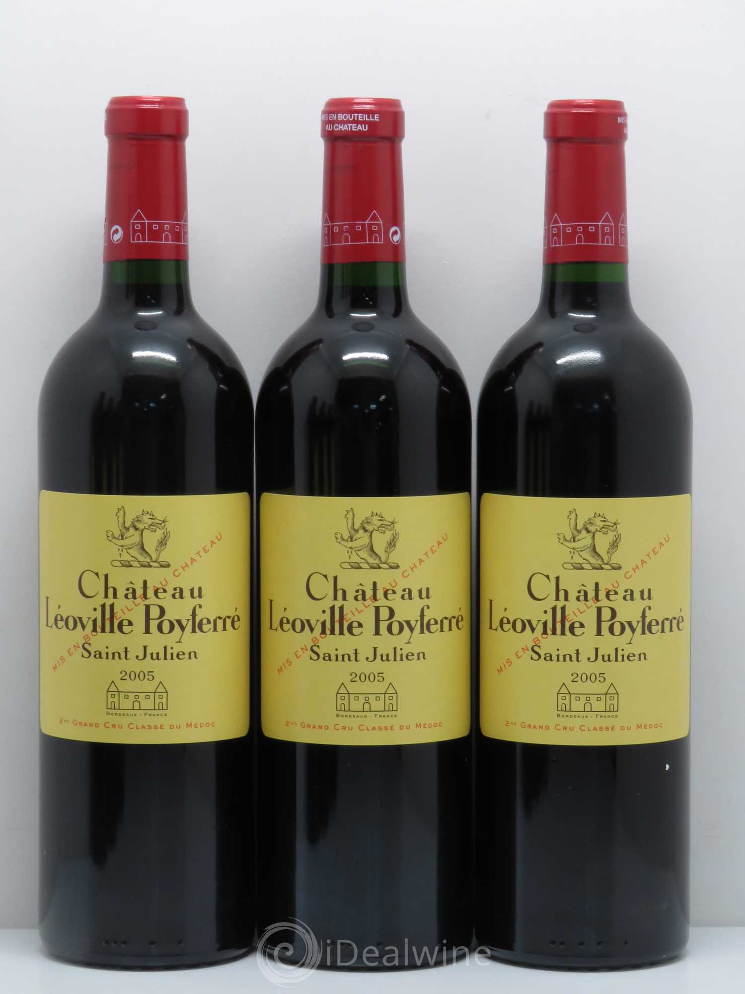 Château Léoville Poyferré 2ème Grand Cru Classé 2005 - Lot de 6 bouteilles - 1