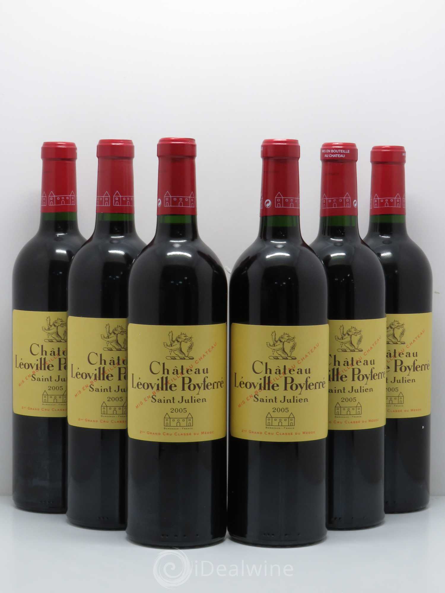 Château Léoville Poyferré 2ème Grand Cru Classé 2005 - Lot de 6 bouteilles - 0