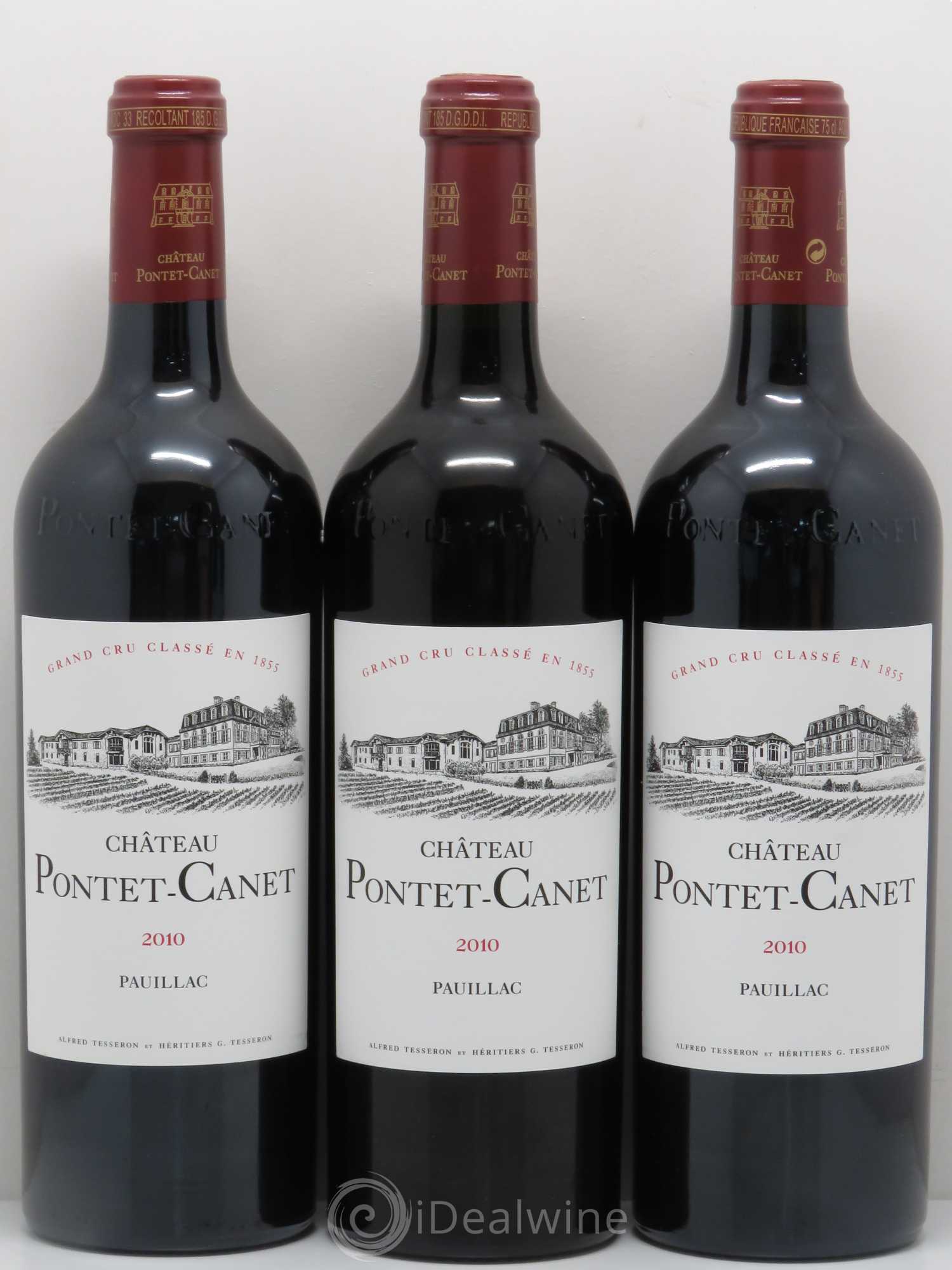 Château Pontet Canet 5ème Grand Cru Classé 2010 - Lot de 12 bouteilles - 1