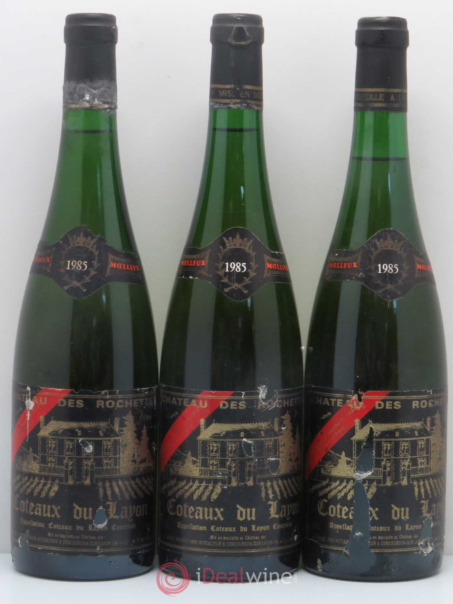 Coteaux du Layon Château des Rochettes 1985 - Lotto di 3 bottiglie - 0
