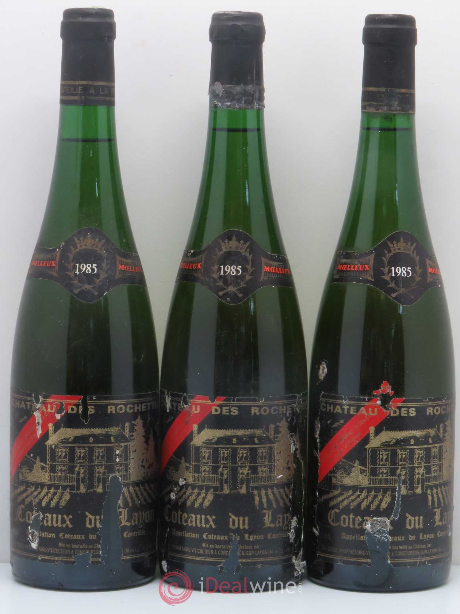 Coteaux du Layon Château des Rochettes 1985 - Lotto di 3 bottiglie - 0