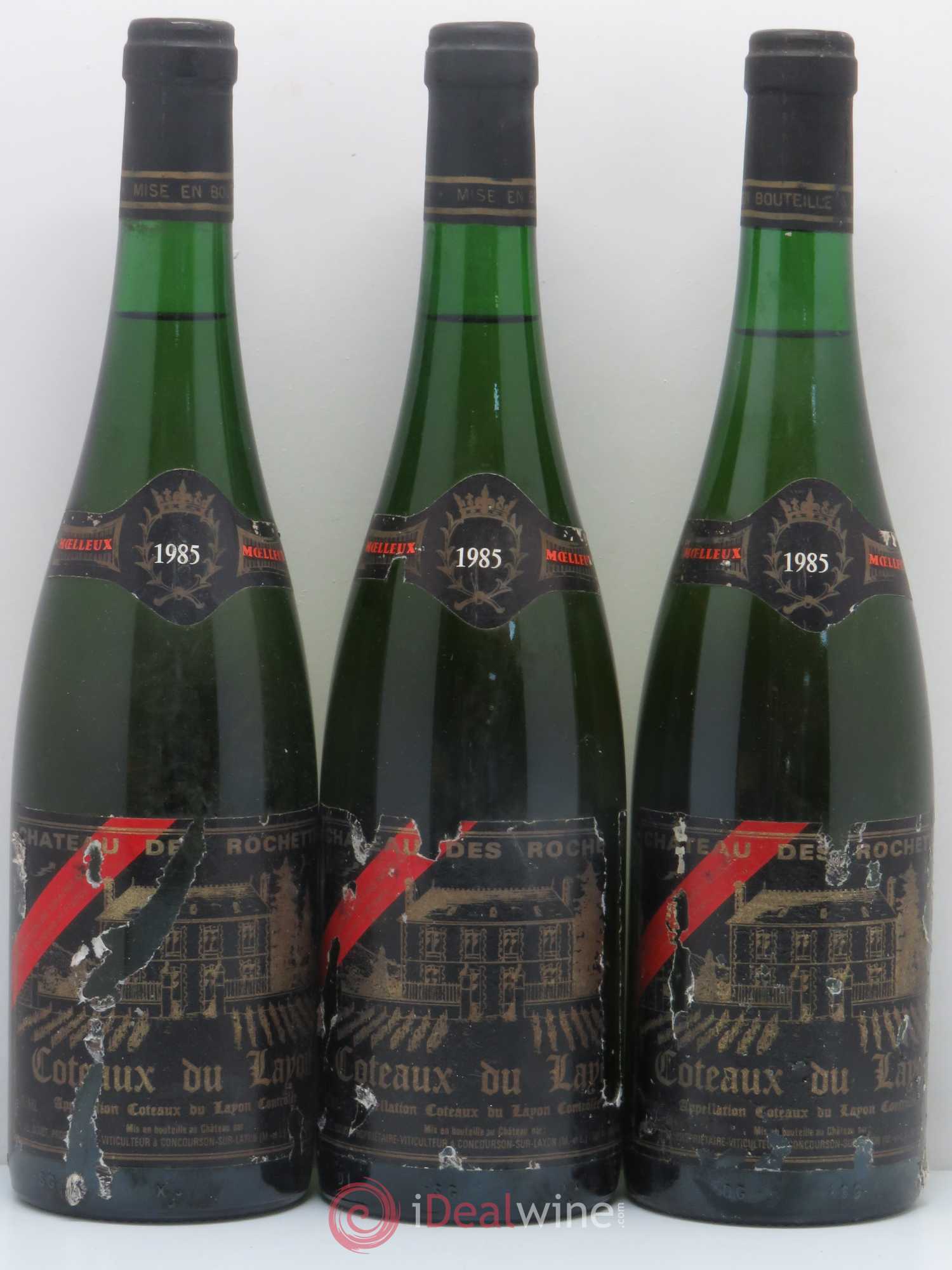 Coteaux du Layon Château des Rochettes 1985 - Lotto di 3 bottiglie - 0