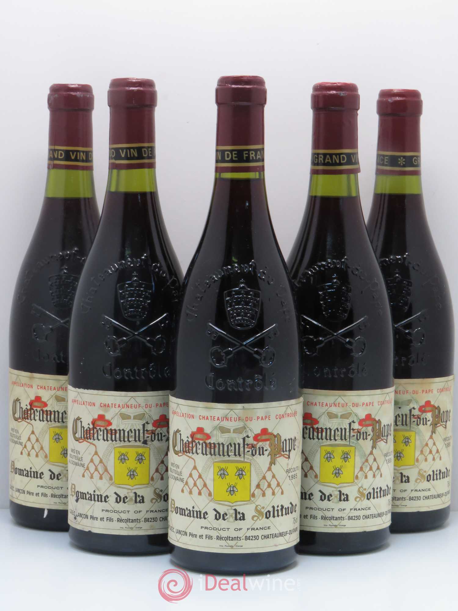 Châteauneuf-du-Pape Domaine de la Solitude 1985 - Lot de 5 bouteilles - 0