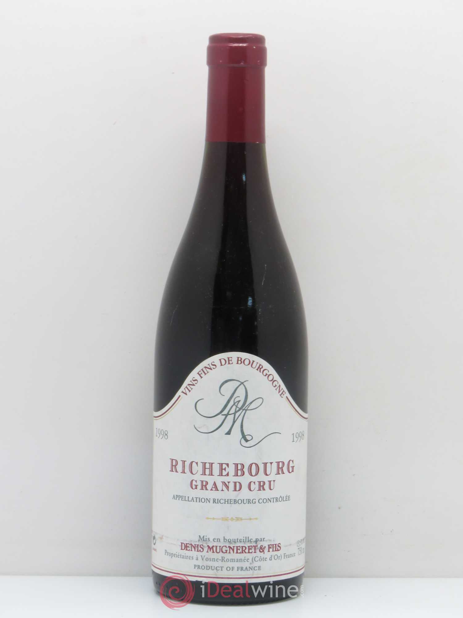 Richebourg Grand Cru Denis Mugneret 1998 - Lot de 1 bouteille - 0