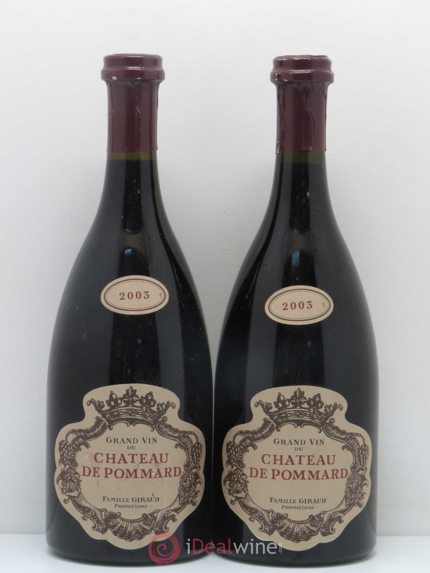 Pommard Château de Pommard 2003 - Lot de 2 bouteilles - 0