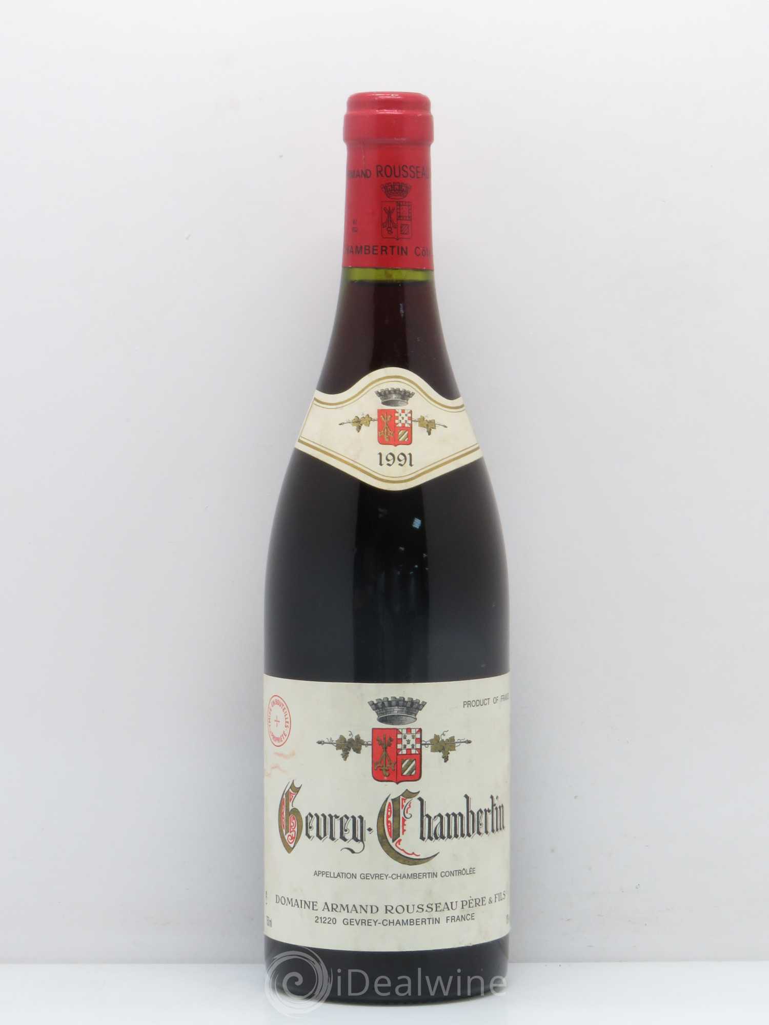 Gevrey-Chambertin Armand Rousseau (Domaine) 1991 - Lot de 1 bouteille - 0