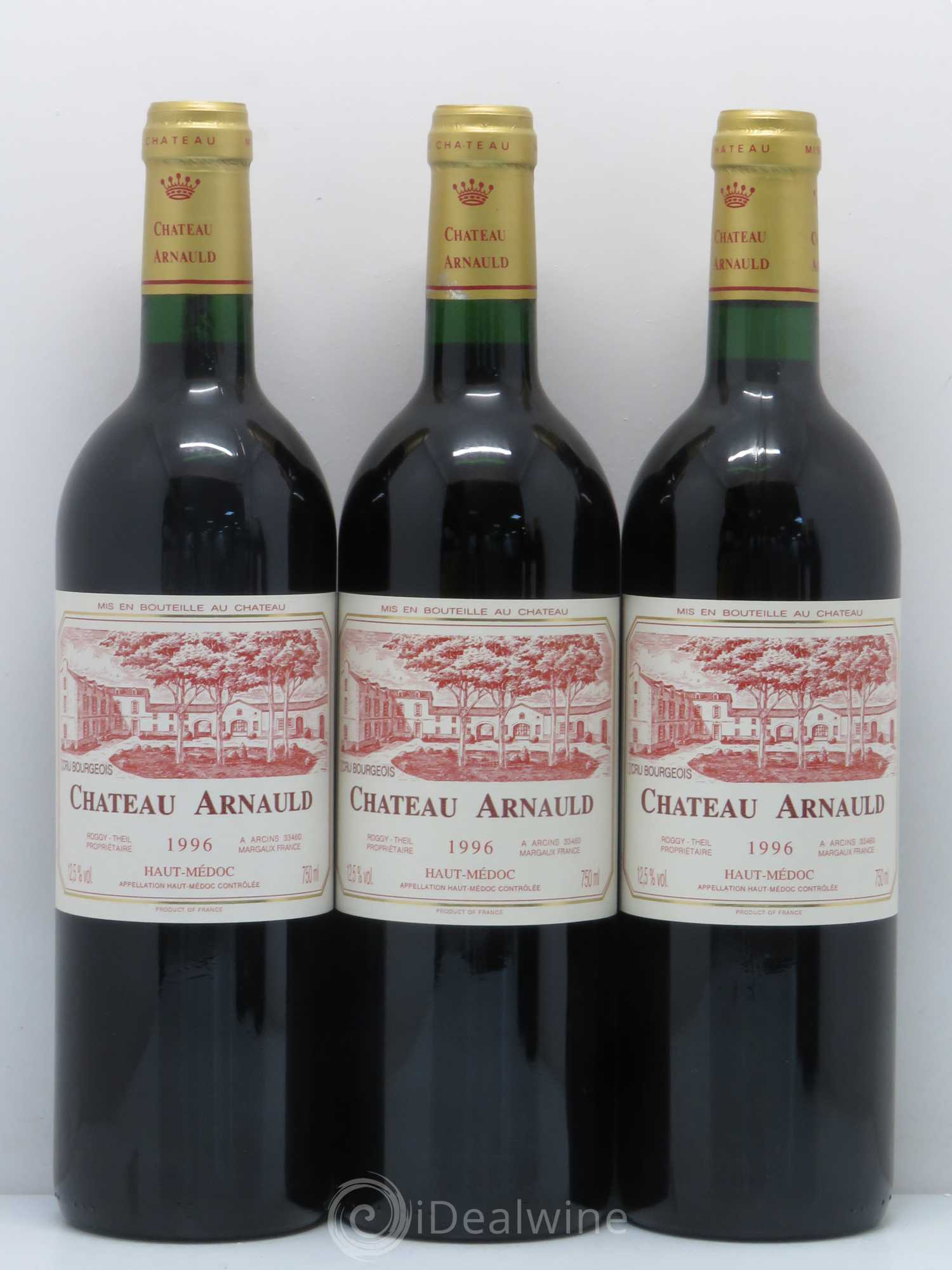 Château Arnauld Cru Bourgeois 1996 - Lot of 5 bottles - 1