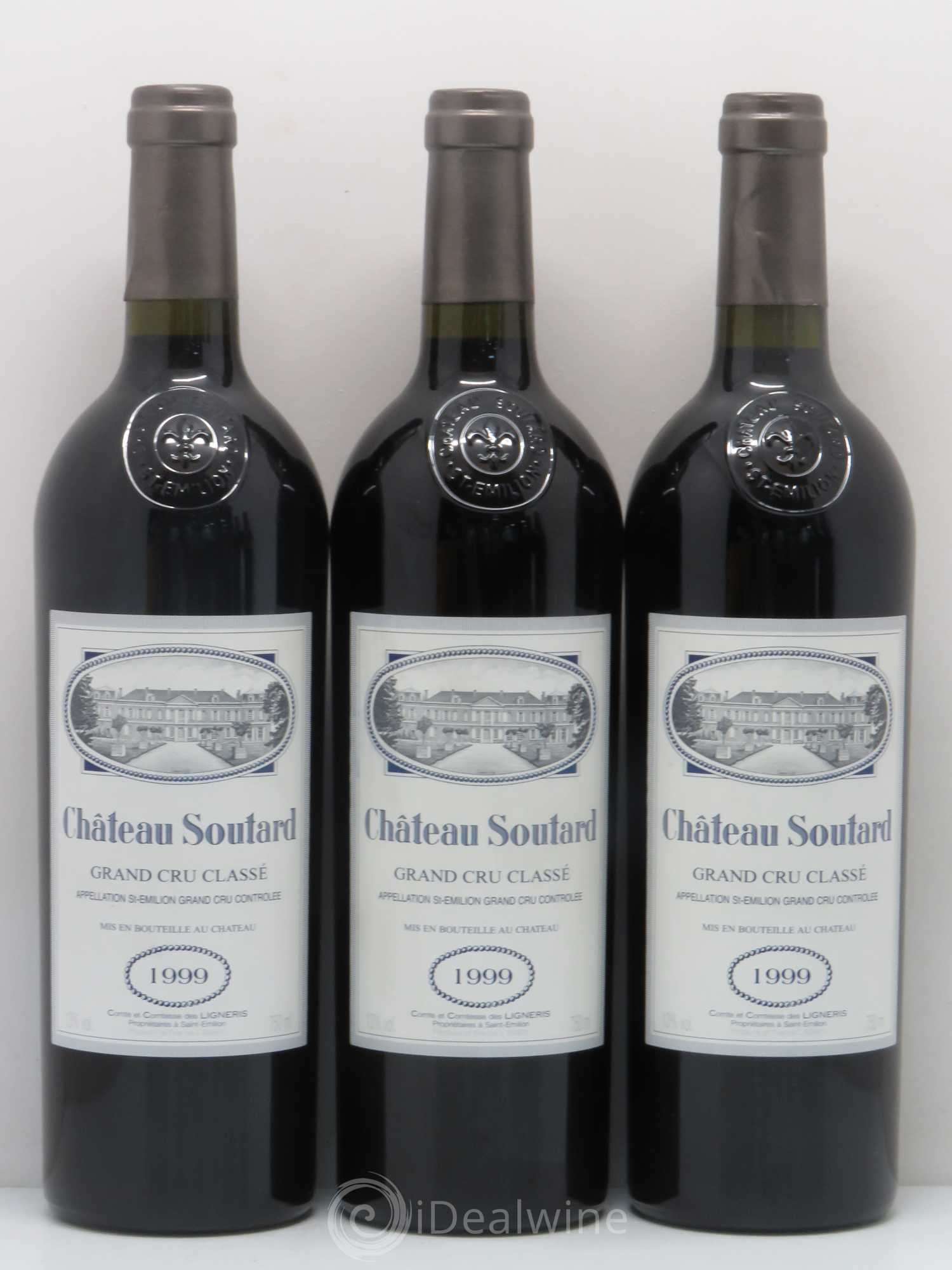 Château Soutard Grand Cru Classé 1999 - Lot de 5 bouteilles - 1