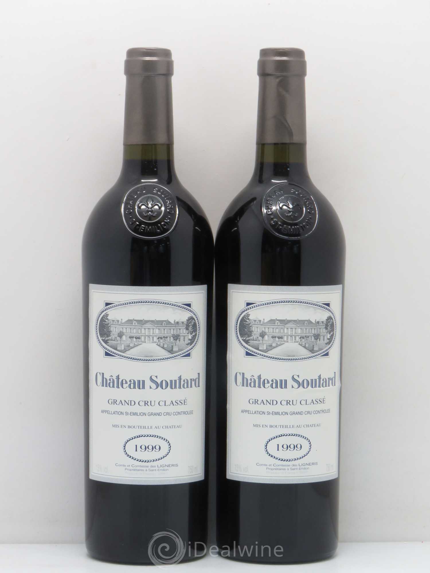 Château Soutard Grand Cru Classé 1999 - Lot de 5 bouteilles - 2