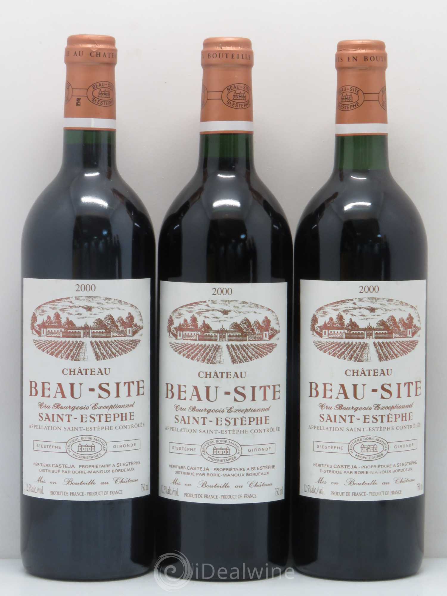 Château Beau Site Cru Bourgeois 2000 - Lot de 5 bouteilles - 1