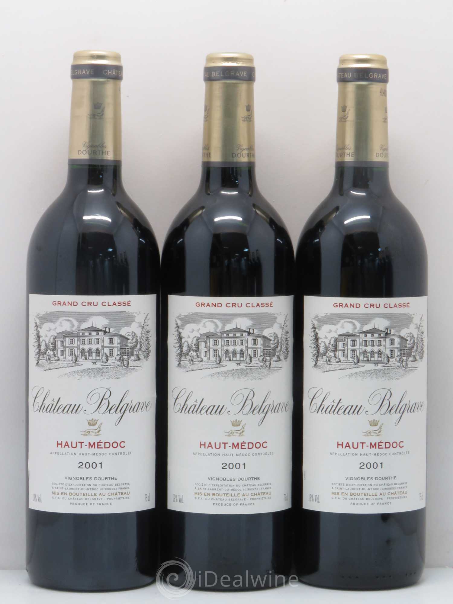 Château Belgrave 5ème Grand Cru Classé 2001 - Lot de 12 bouteilles - 3