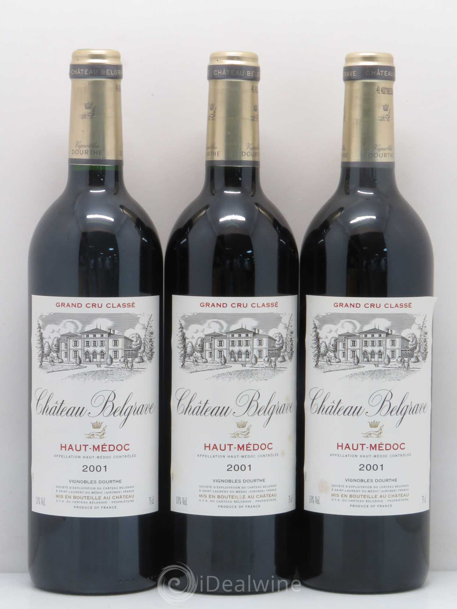 Château Belgrave 5ème Grand Cru Classé 2001 - Lot de 12 bouteilles - 4