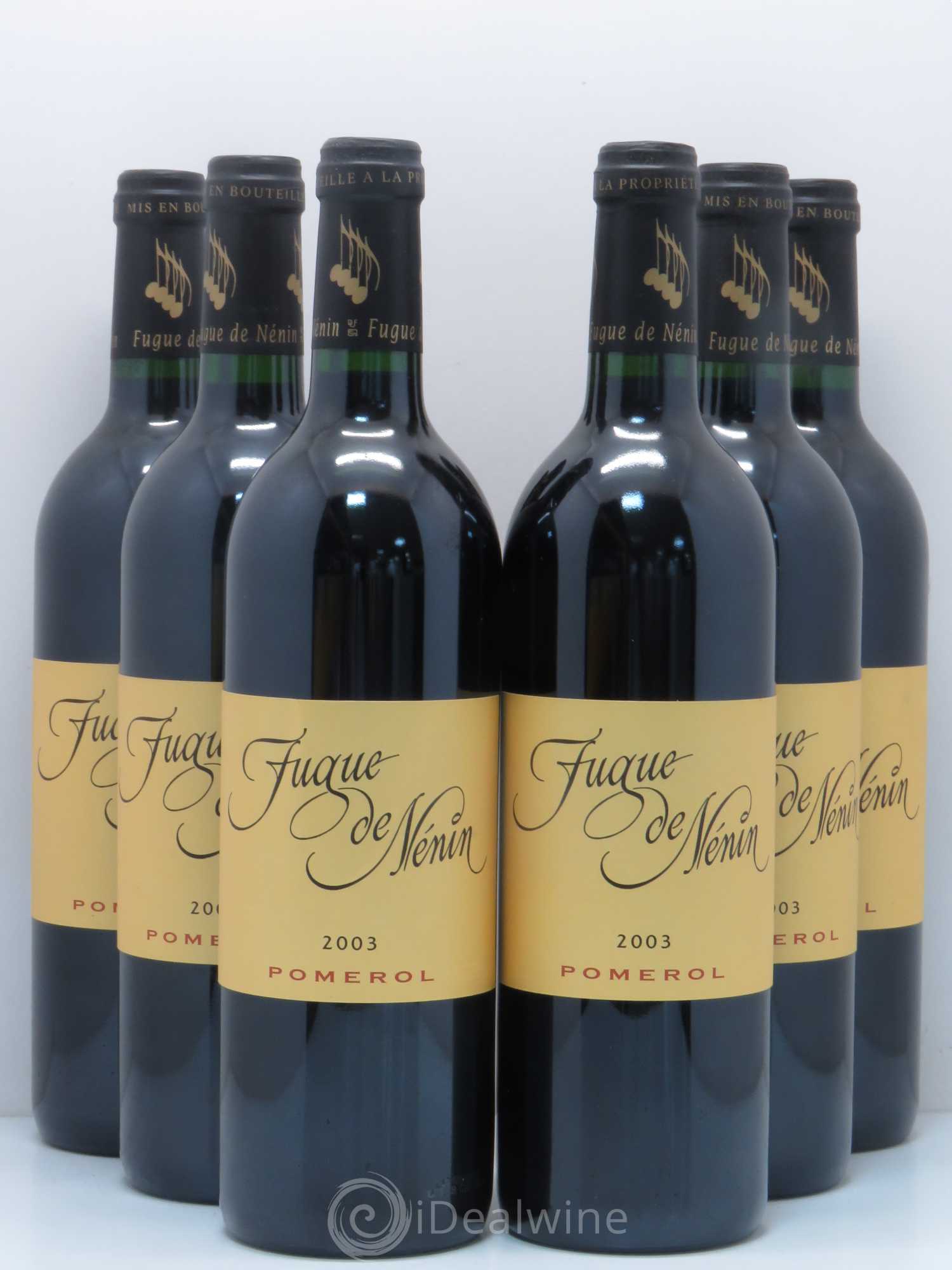 Fugue de Nenin 2003 - Lot de 6 bouteilles - 0