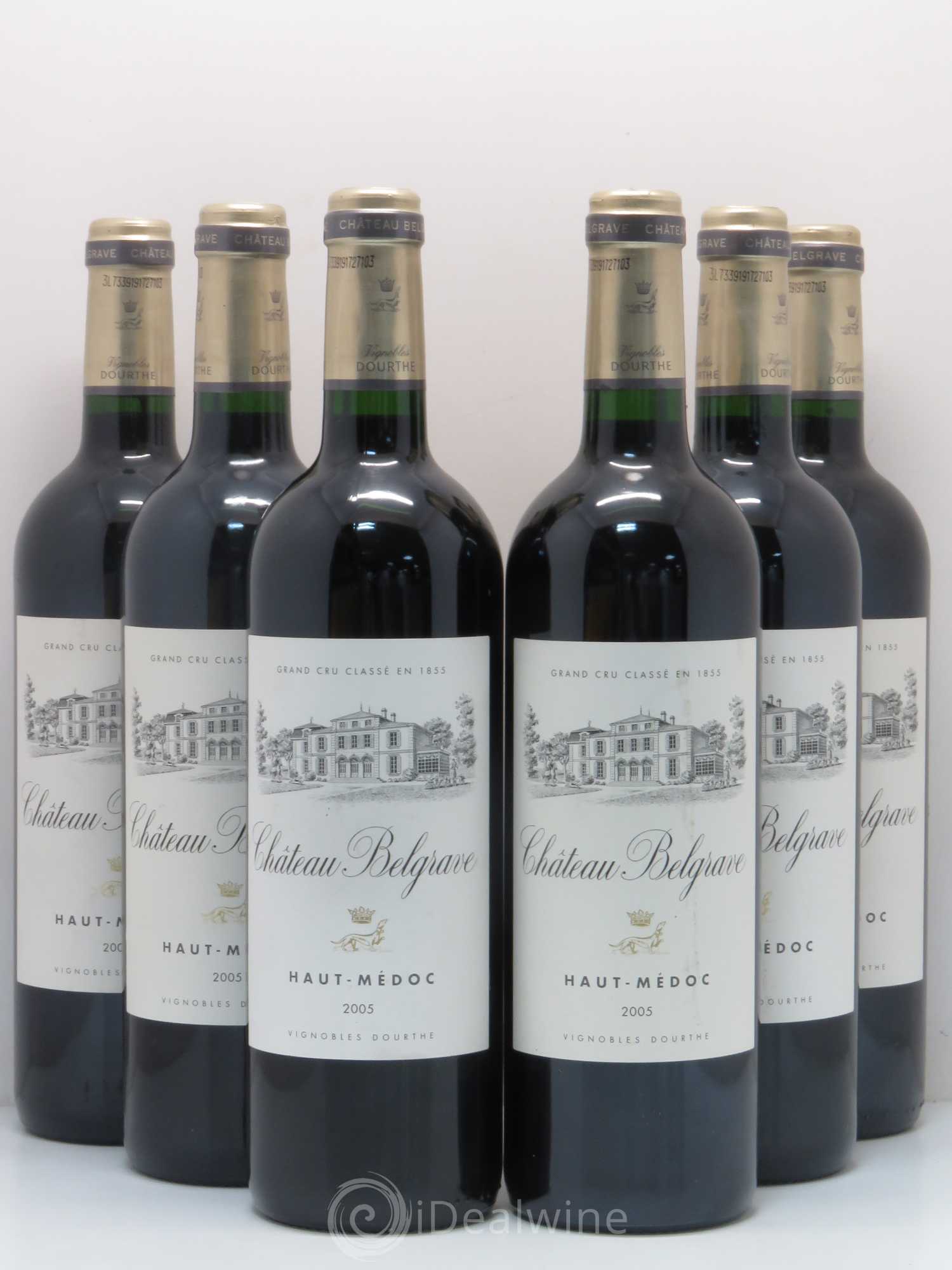 Château Belgrave 5ème Grand Cru Classé 2005 - Lot de 6 bouteilles - 0