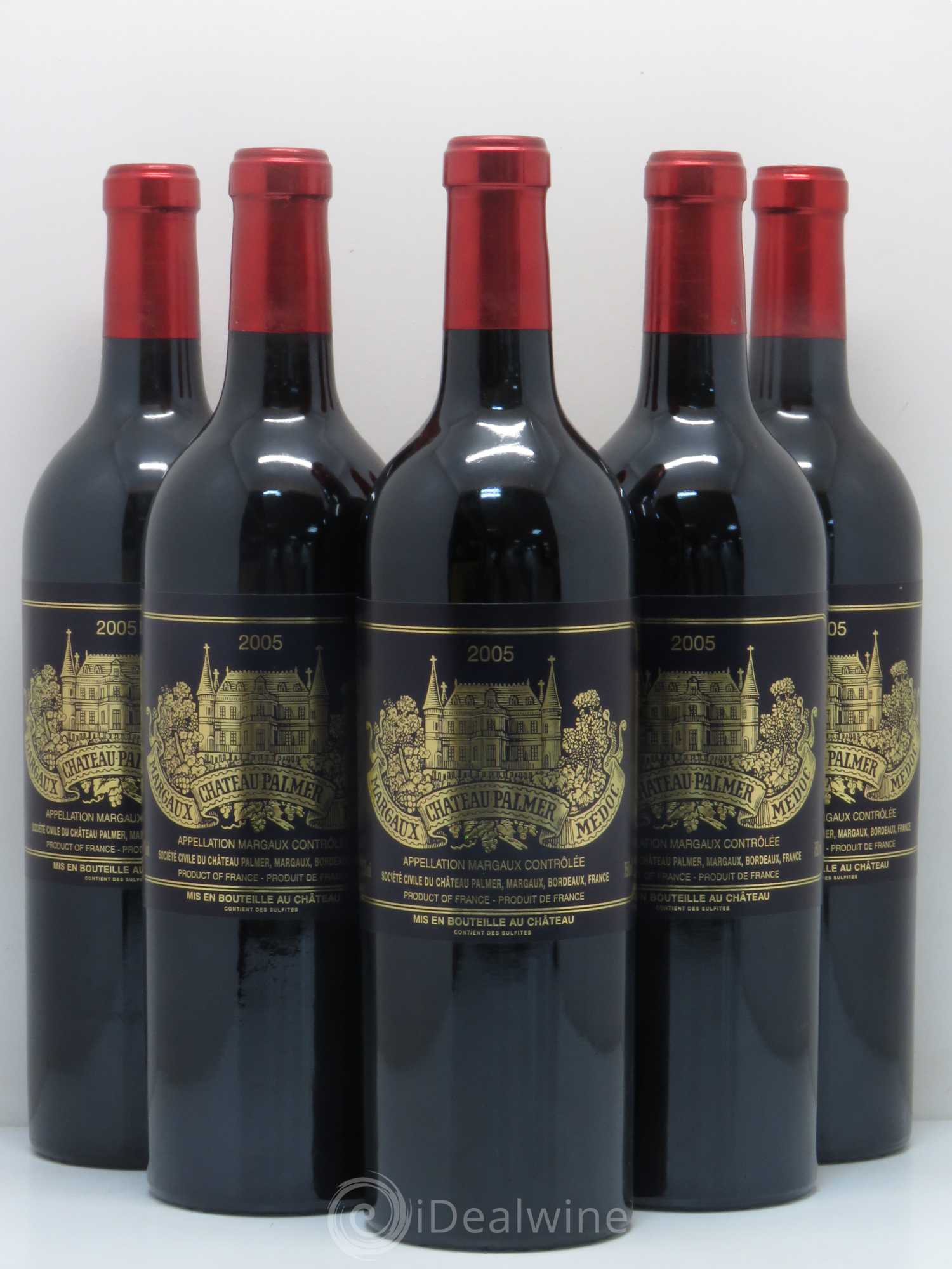 Château Palmer 3ème Grand Cru Classé 2005 - Lot de 5 bouteilles - 0