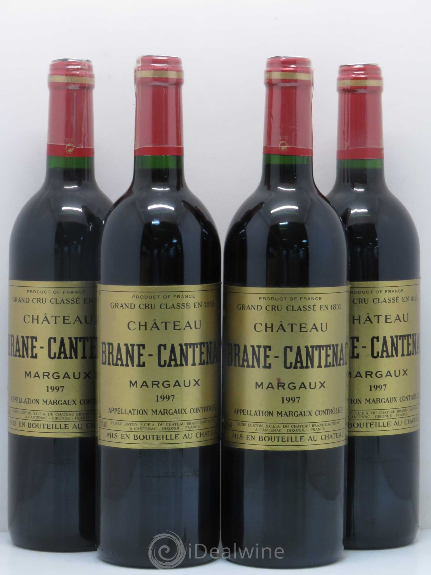 Château Brane Cantenac 2ème Grand Cru Classé 1997 - Lot de 4 bouteilles - 0