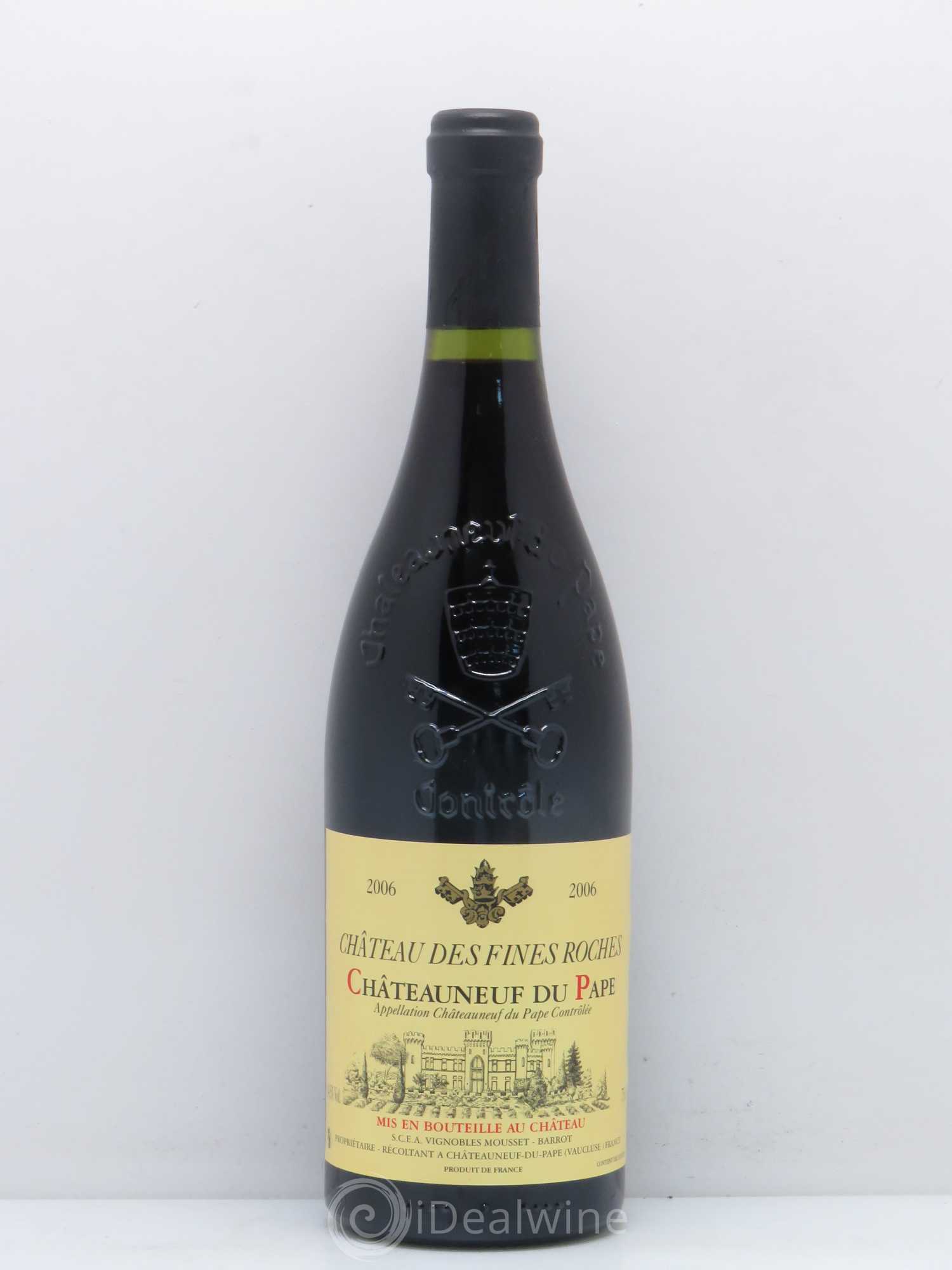 Châteauneuf-du-Pape Château des Fines Roches Mousset Barrot 2006 - Posten von 1 Flasche - 0