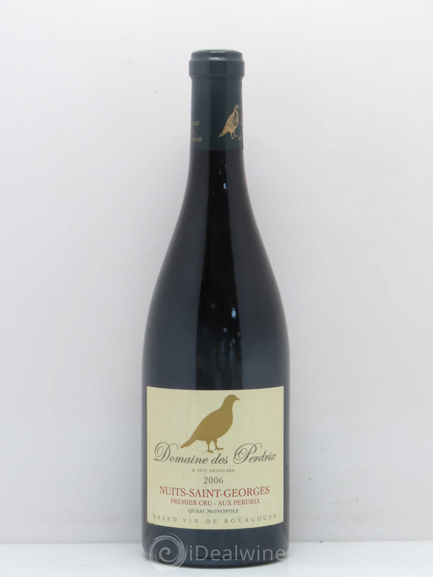 Nuits-Saint-Georges 1er Cru Aux Perdrix Perdrix (Domaine des) Devillard 2006 - Lot de 1 bouteille - 0