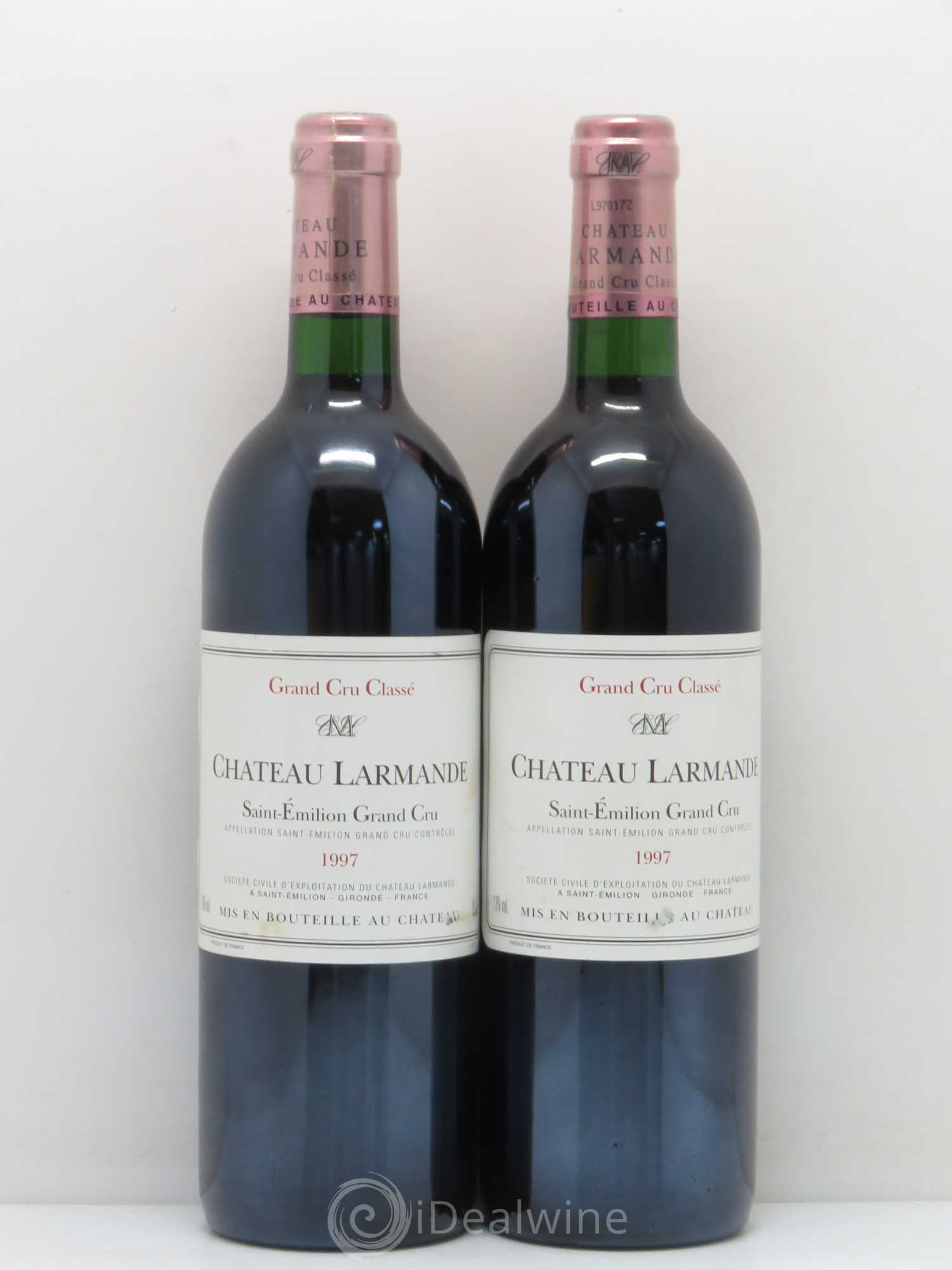 Château Larmande Grand Cru Classé 1997 - Lot de 2 bouteilles - 0