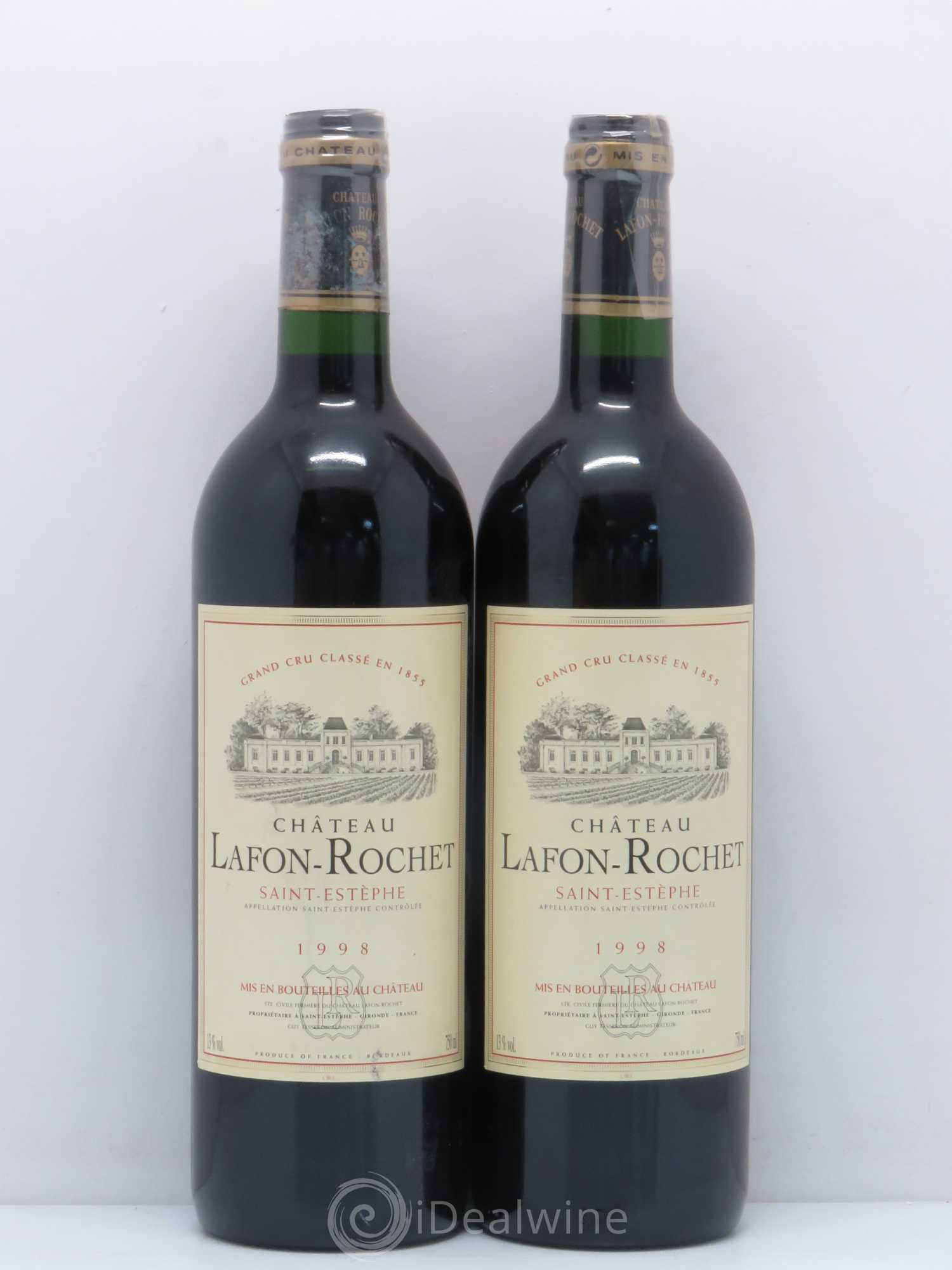 Château Lafon Rochet 4ème Grand Cru Classé 1998 - Lot de 5 bouteilles - 2