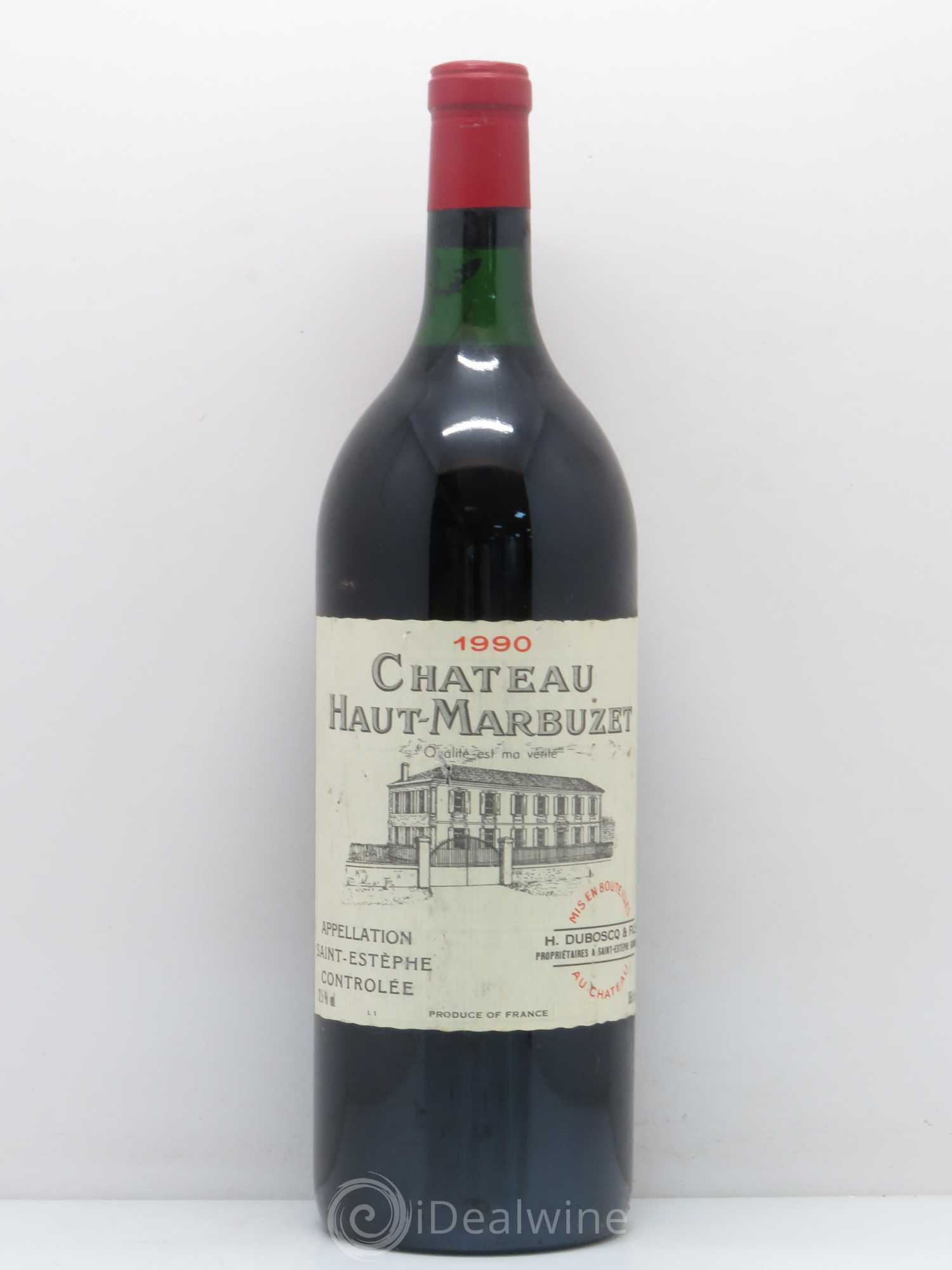 Château Haut Marbuzet 1990 - Lot de 1 magnum - 0