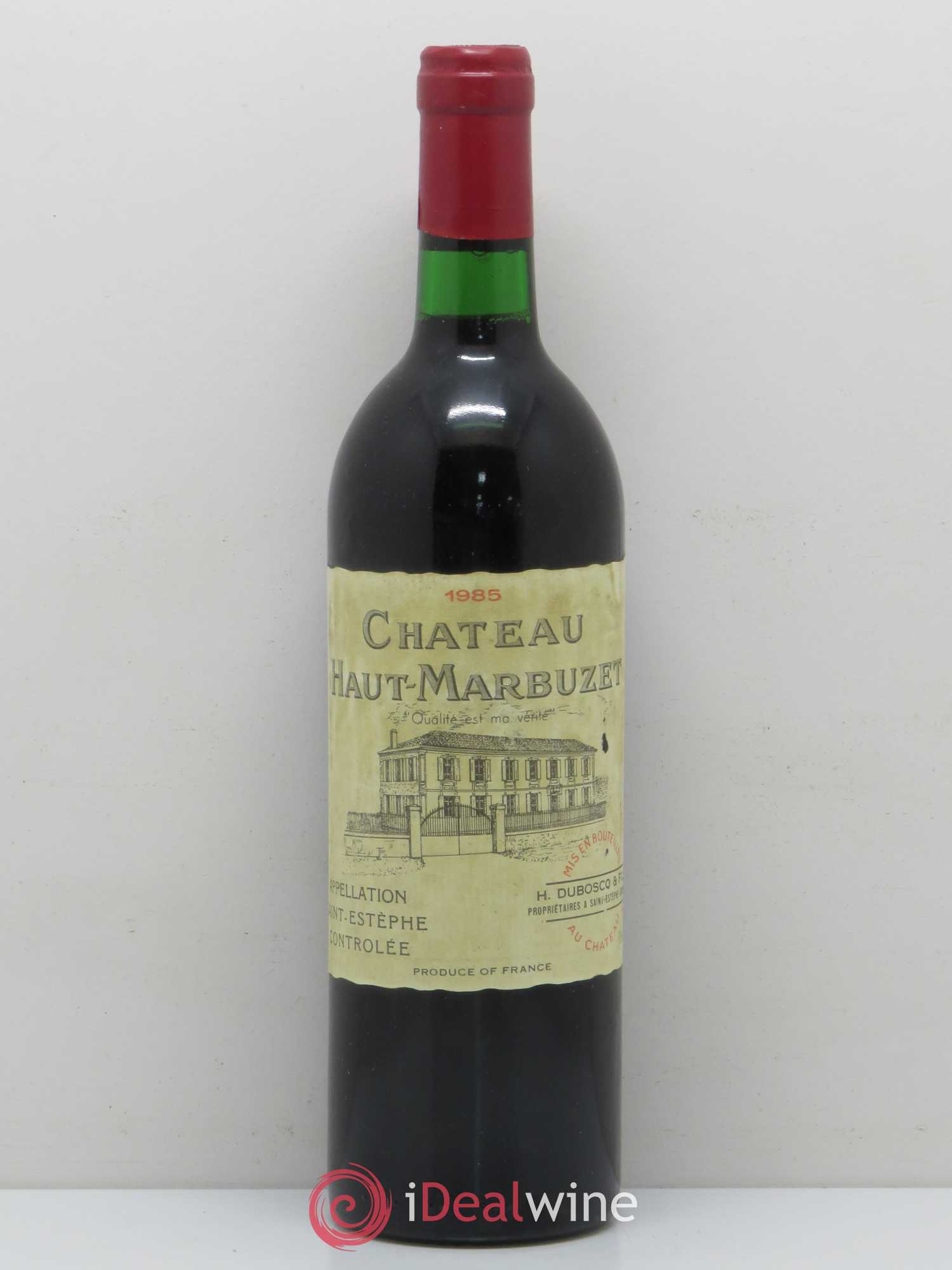Château Haut Marbuzet 1985 - Lot de 1 bouteille - 0