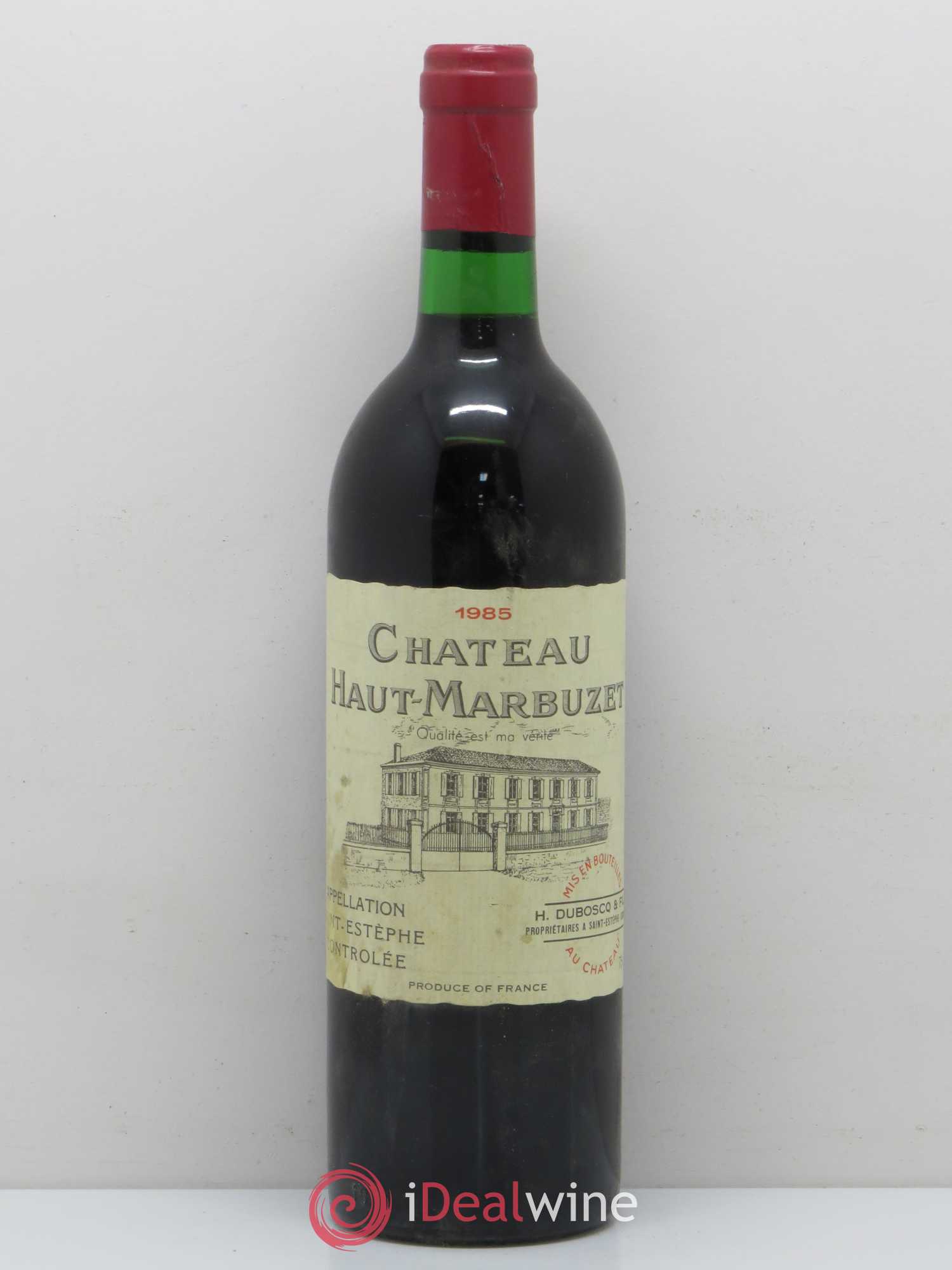 Château Haut Marbuzet 1985 - Lot de 1 bouteille - 0
