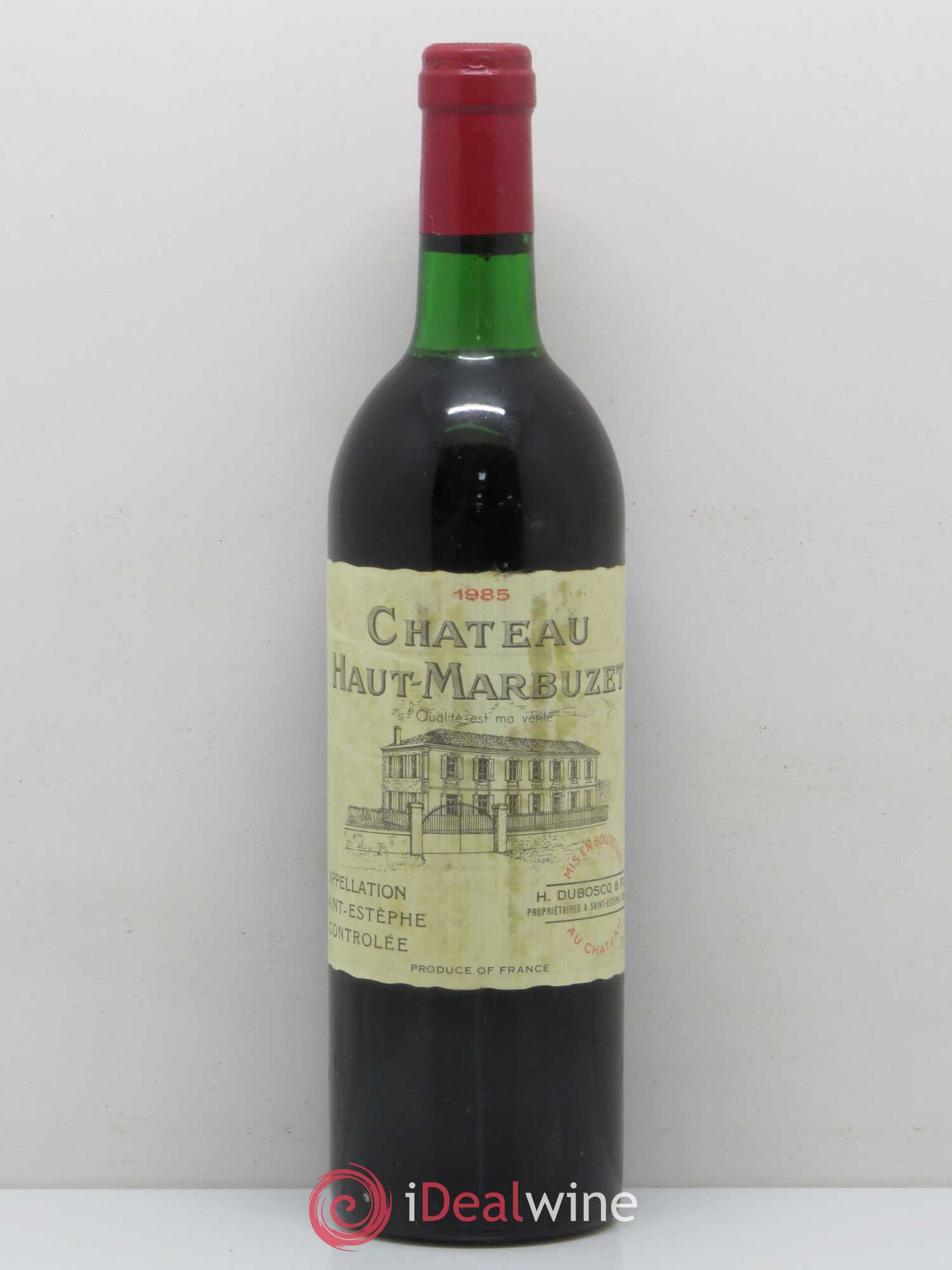 Château Haut Marbuzet 1985 - Lot de 1 bouteille - 0